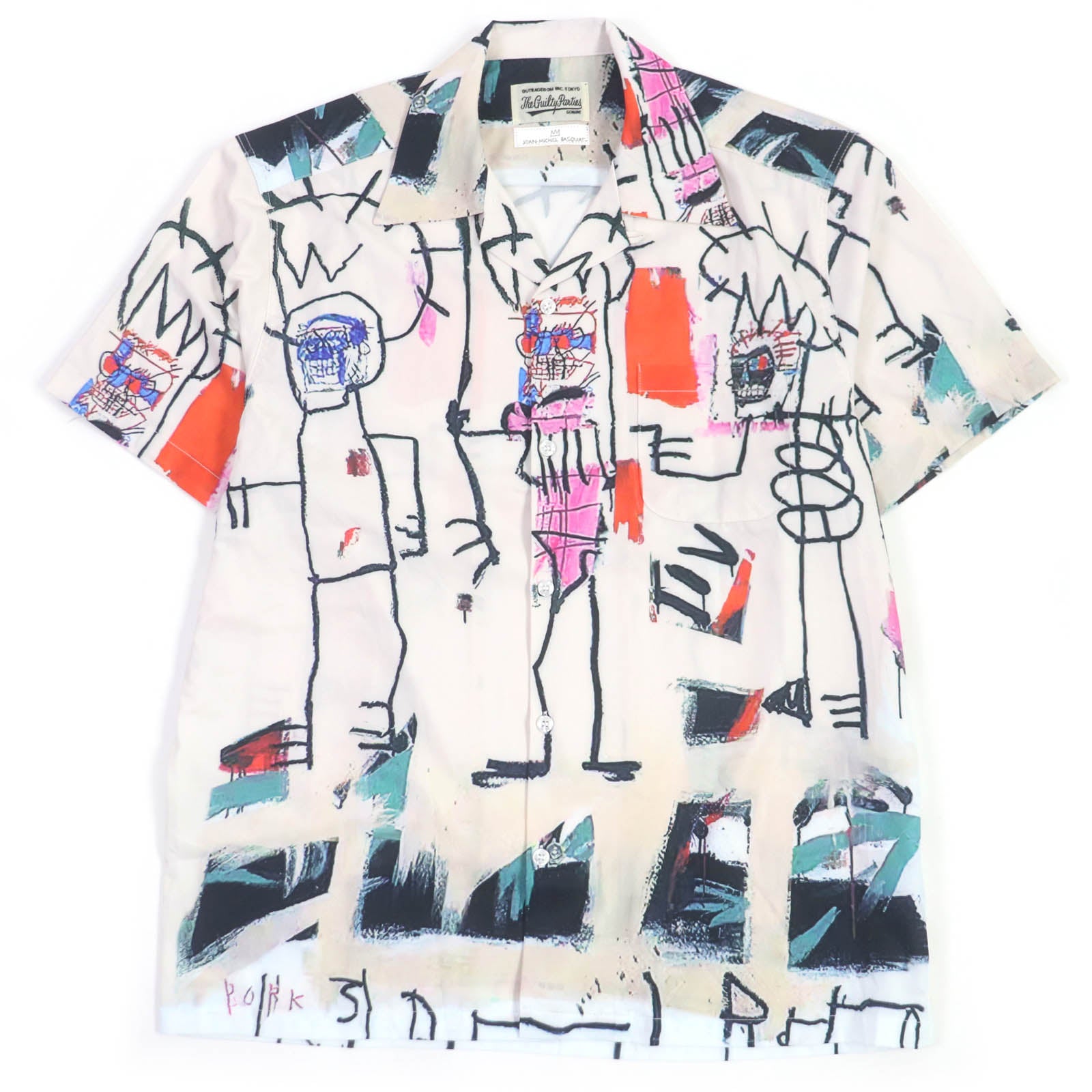 WACKO MARIA Jean-Michel Basquiat Aloha Shirt Ivory M