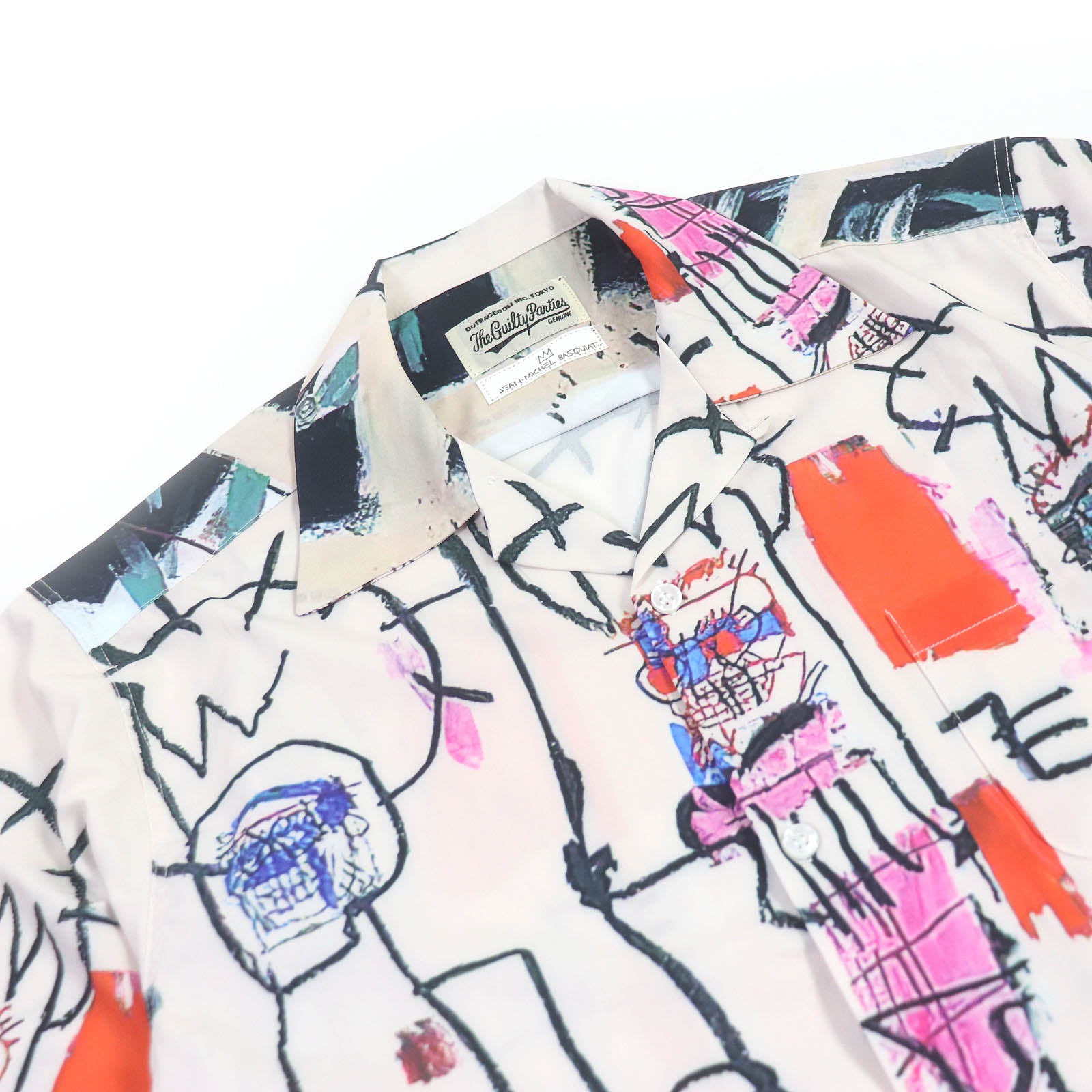 WACKO MARIA Jean-Michel Basquiat Aloha Shirt Ivory M