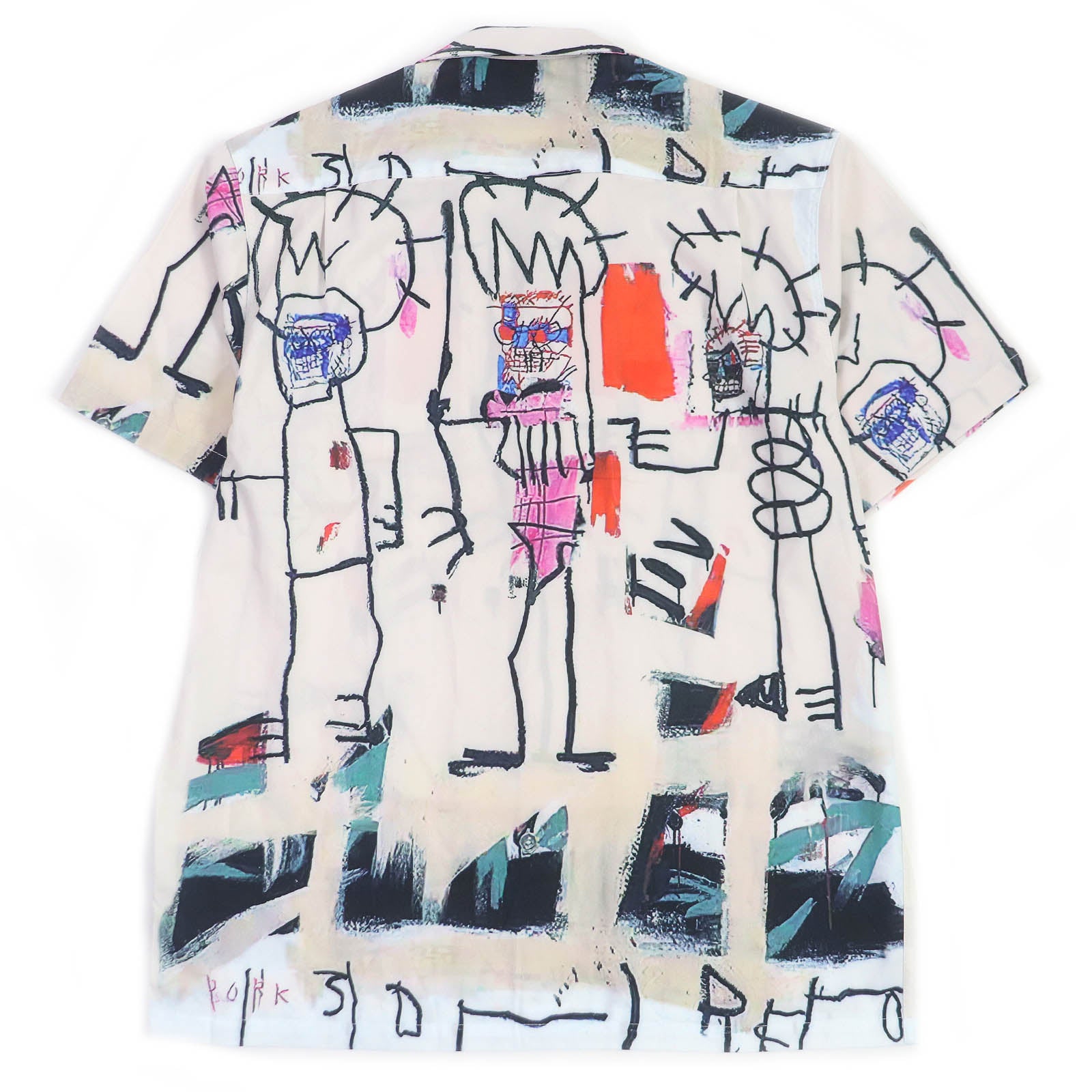 WACKO MARIA Jean-Michel Basquiat Aloha Shirt Ivory M