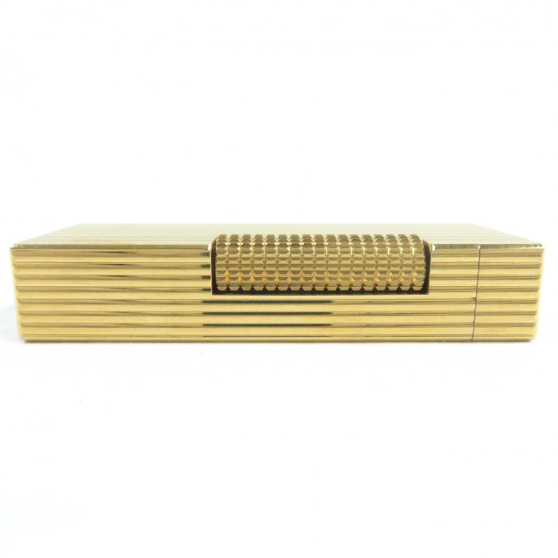 Dunhill Stripe Square Roller Gas Lighter Gold