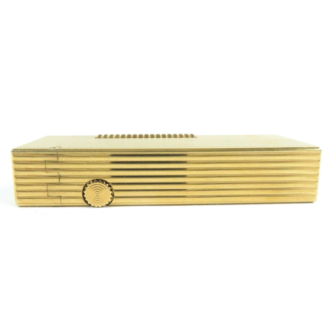 Dunhill Stripe Square Roller Gas Lighter Gold