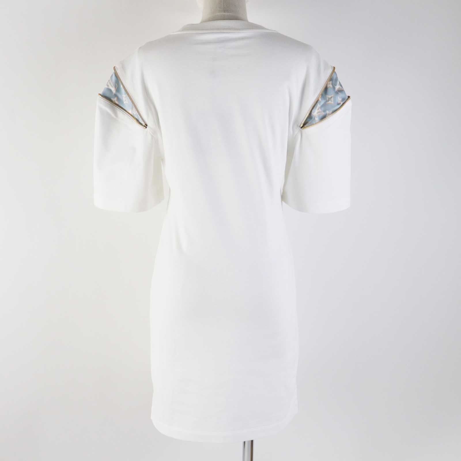 Louis Vuitton Zipper Sleeve T-shirt Dress XS