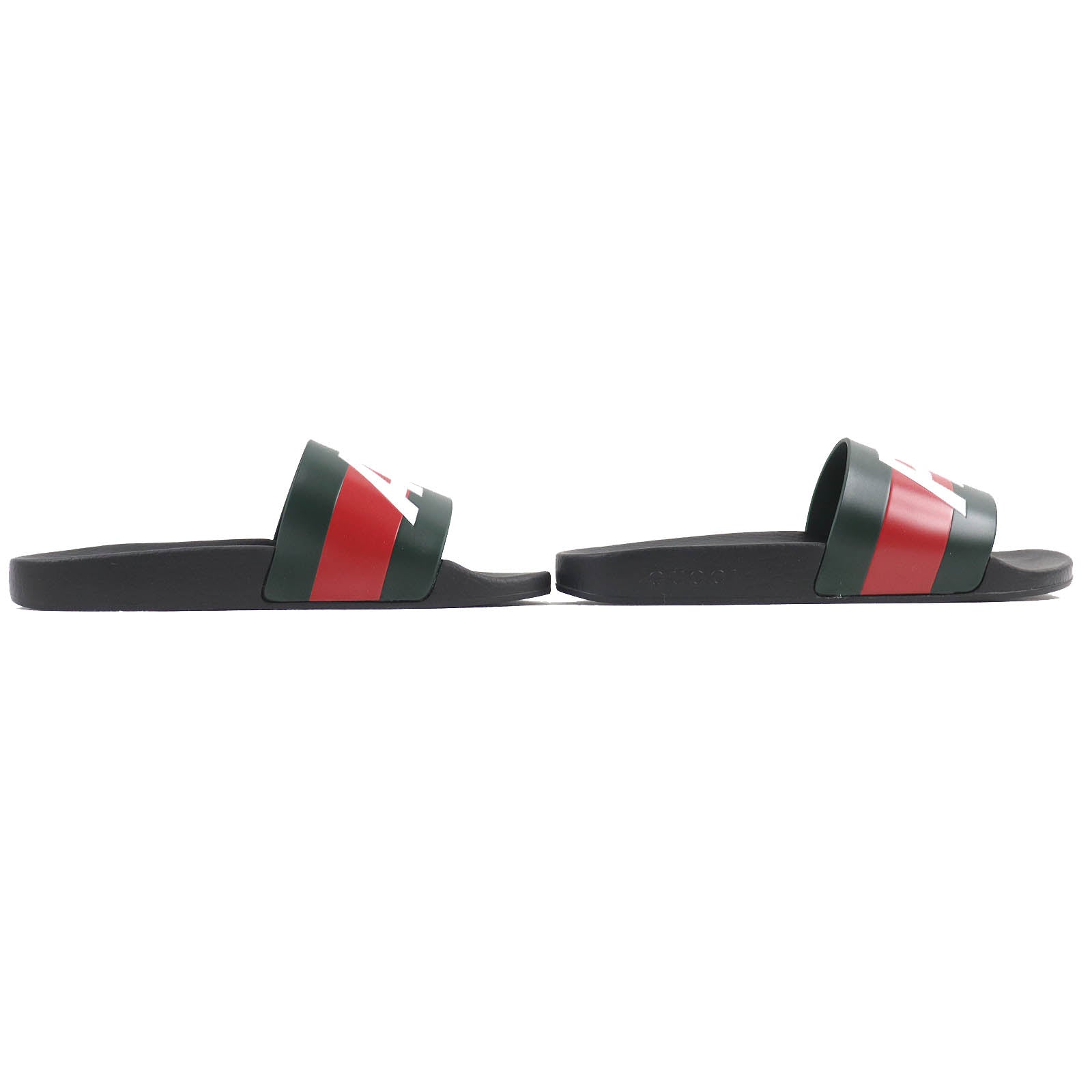 GUCCI Palace 723353 Logo Rubber Slides Sandals