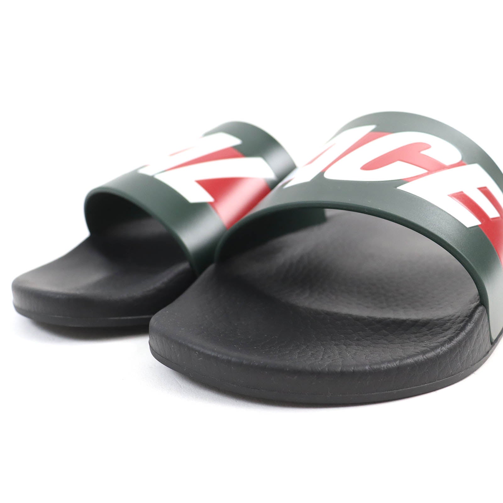 GUCCI Palace 723353 Logo Rubber Slides Sandals