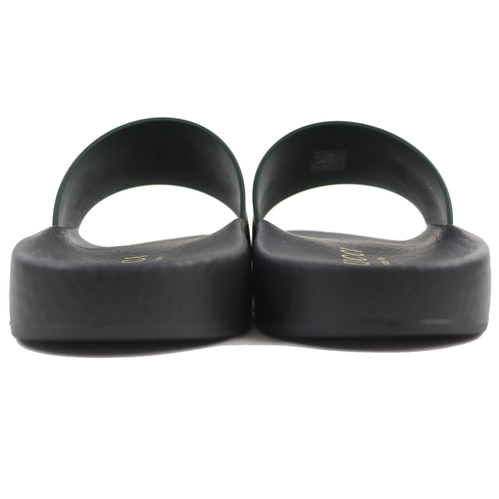 GUCCI Palace 723353 Logo Rubber Slides Sandals