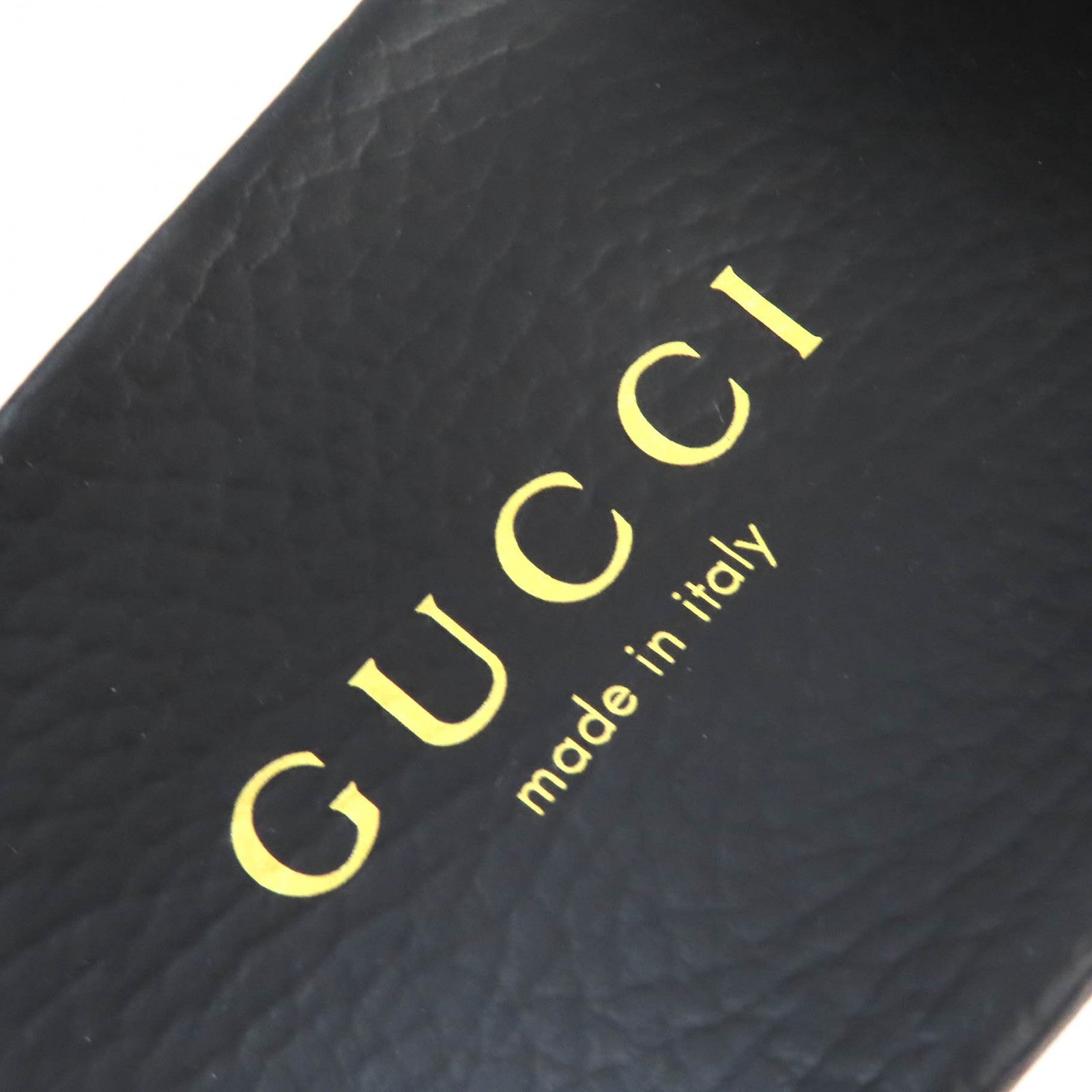 GUCCI Palace 723353 Logo Rubber Slides Sandals