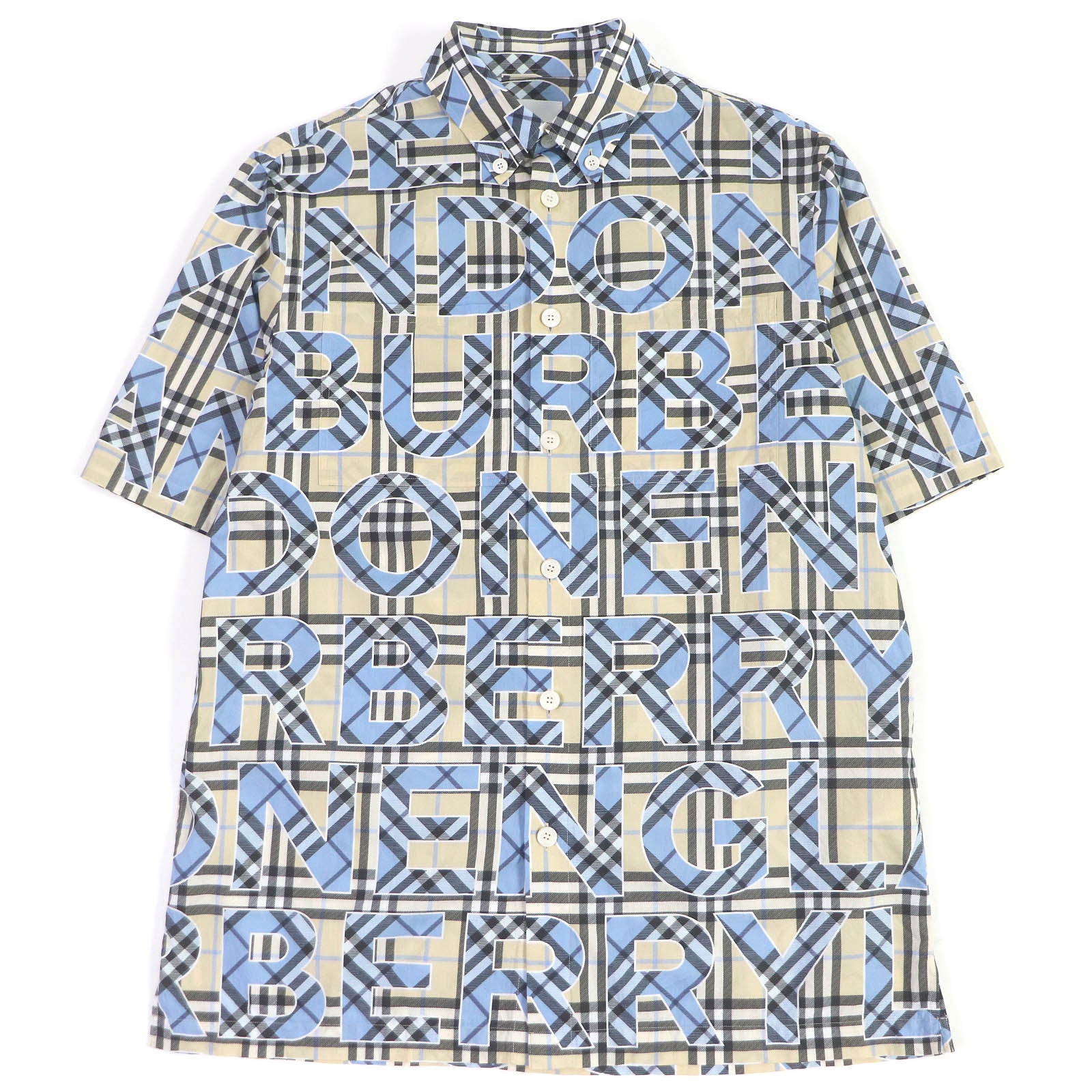 Burberry Tisci Check Logo Short Sleeve Shirt XS