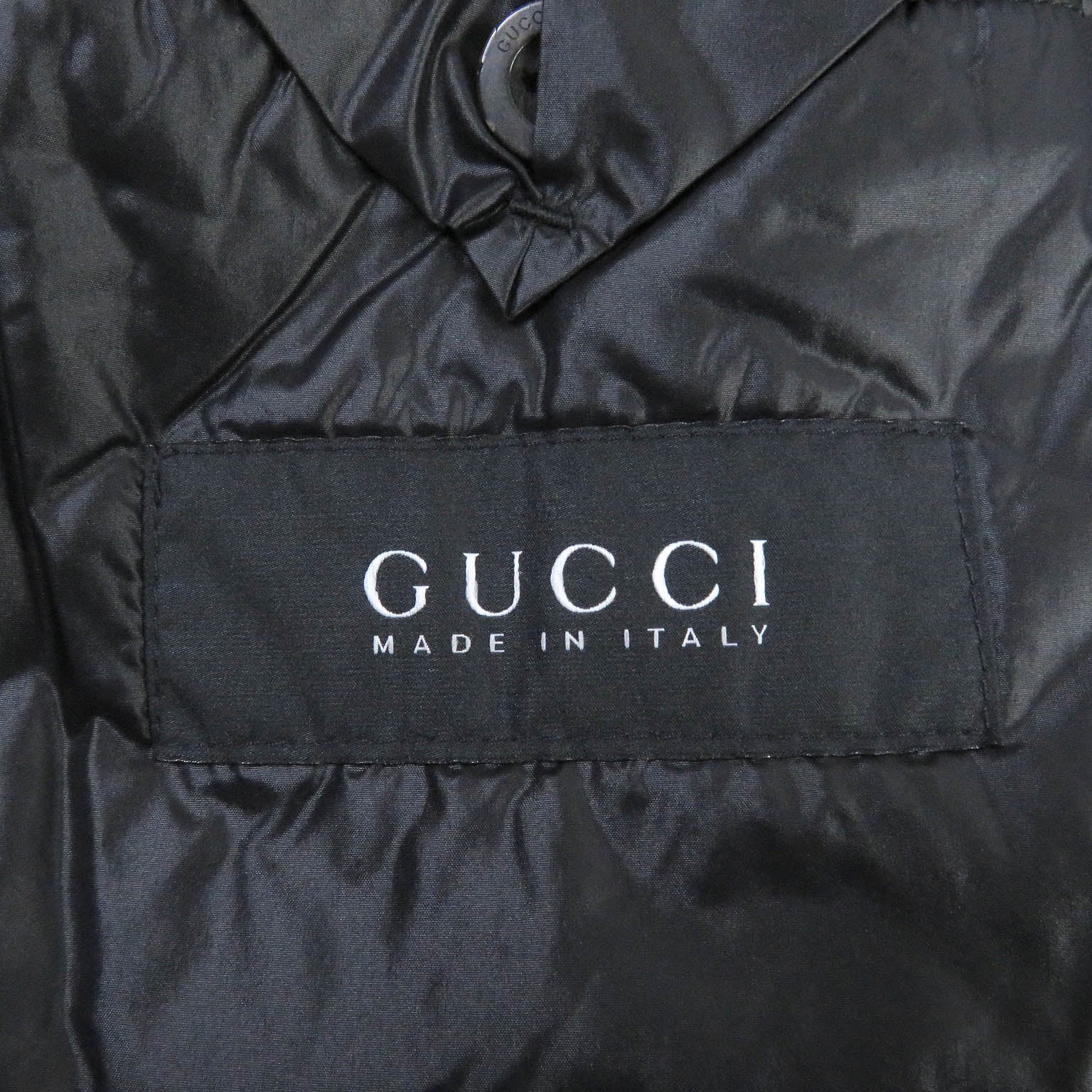 Gucci Nylon Polyester Field Jacket Black 44