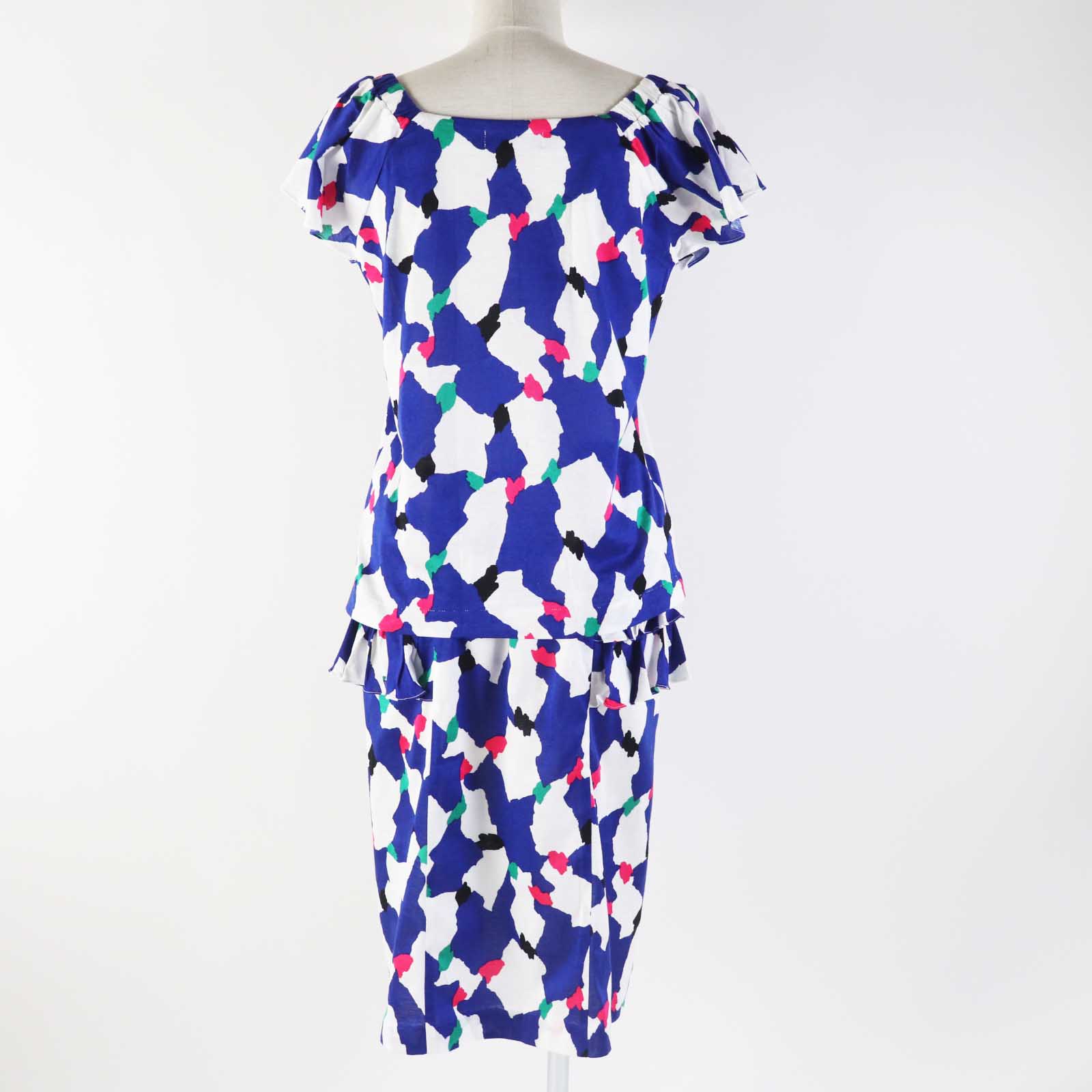 Yves Saint Laurent Patterned Top Skirt Set