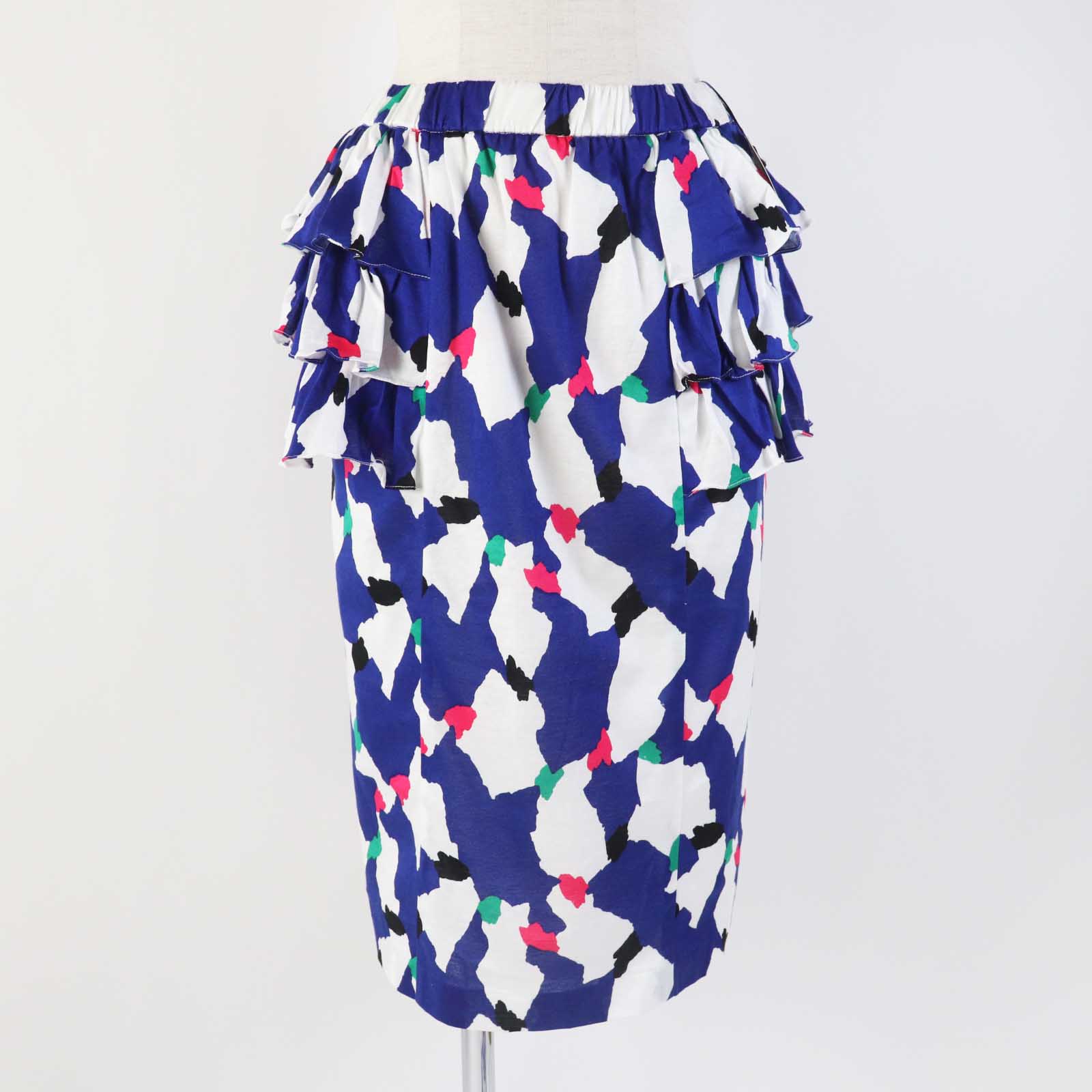 Yves Saint Laurent Patterned Top Skirt Set