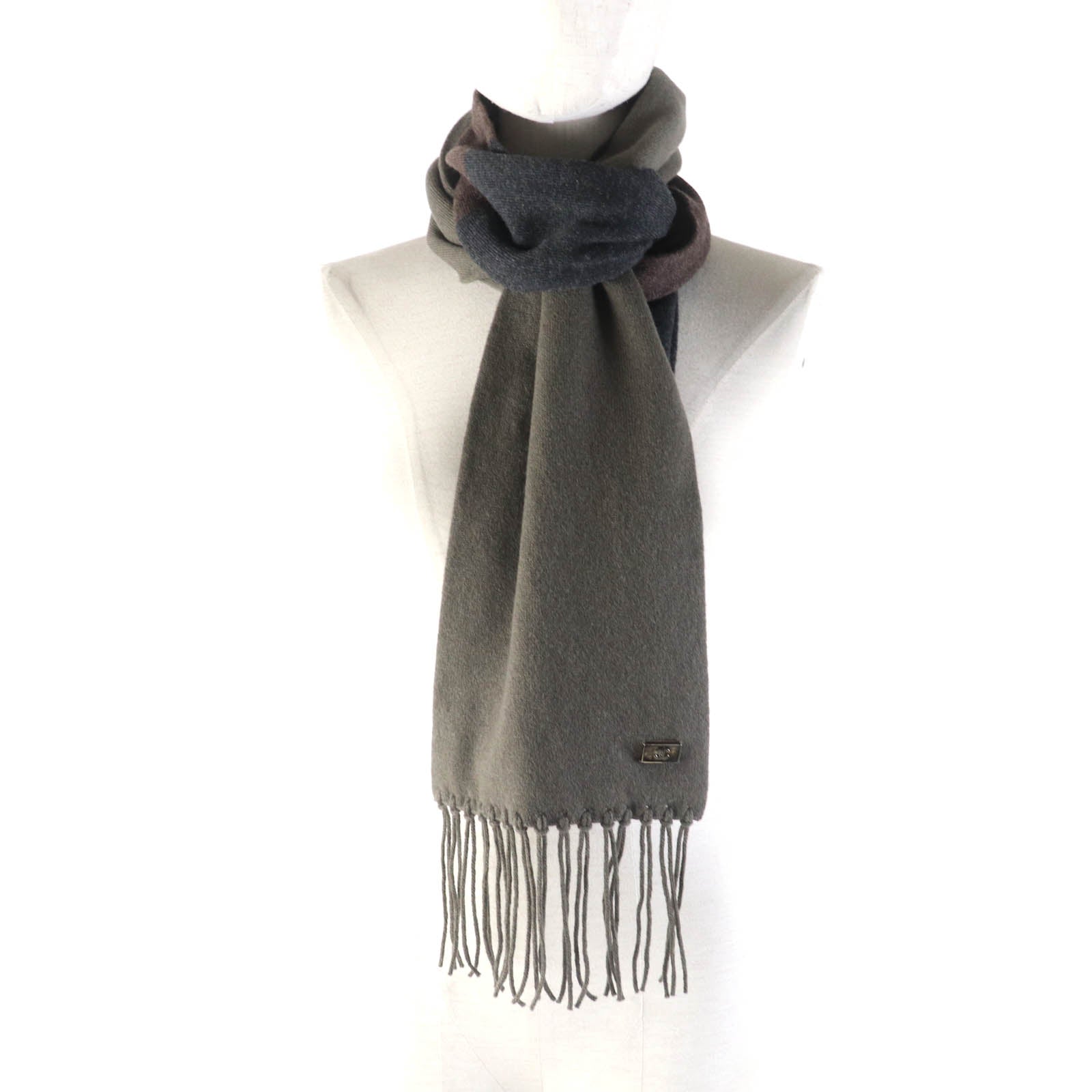 Chanel Cashmere COCO Mark Fringe Scarf