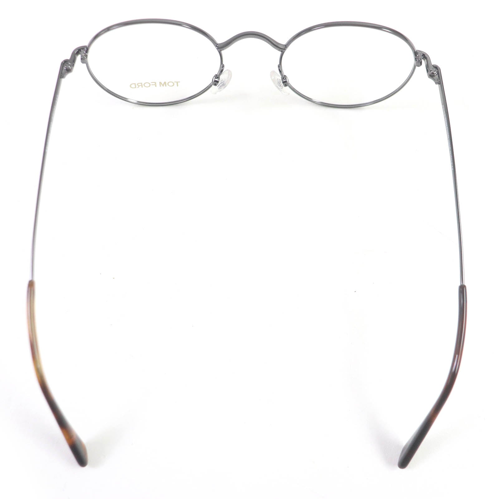 Tom Ford TF5503 Oval Glasses Gunmetal Brown