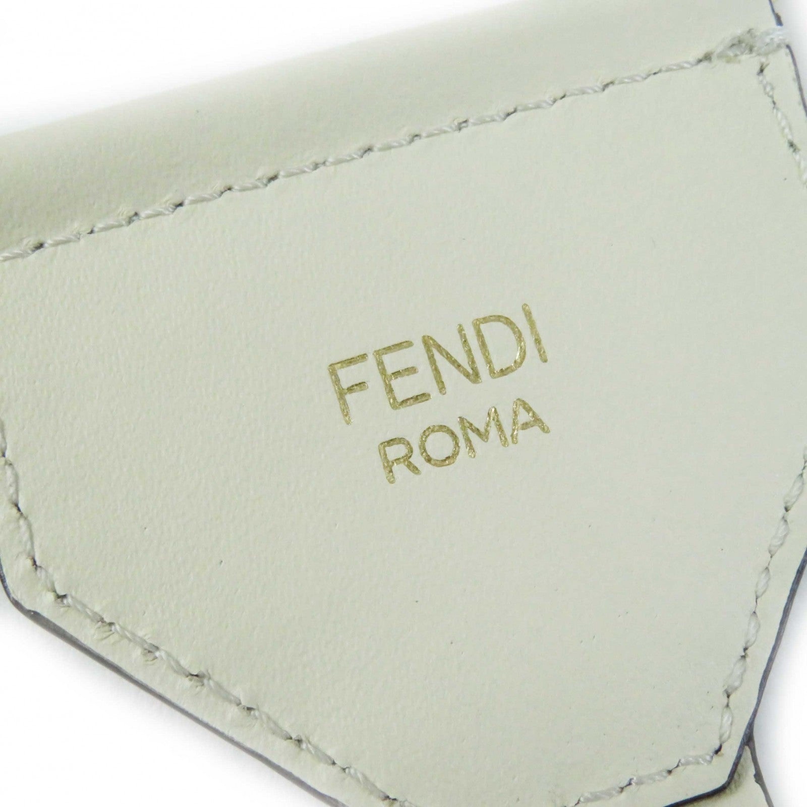 Fendi Canvas Leather Logo Shoulder Strap