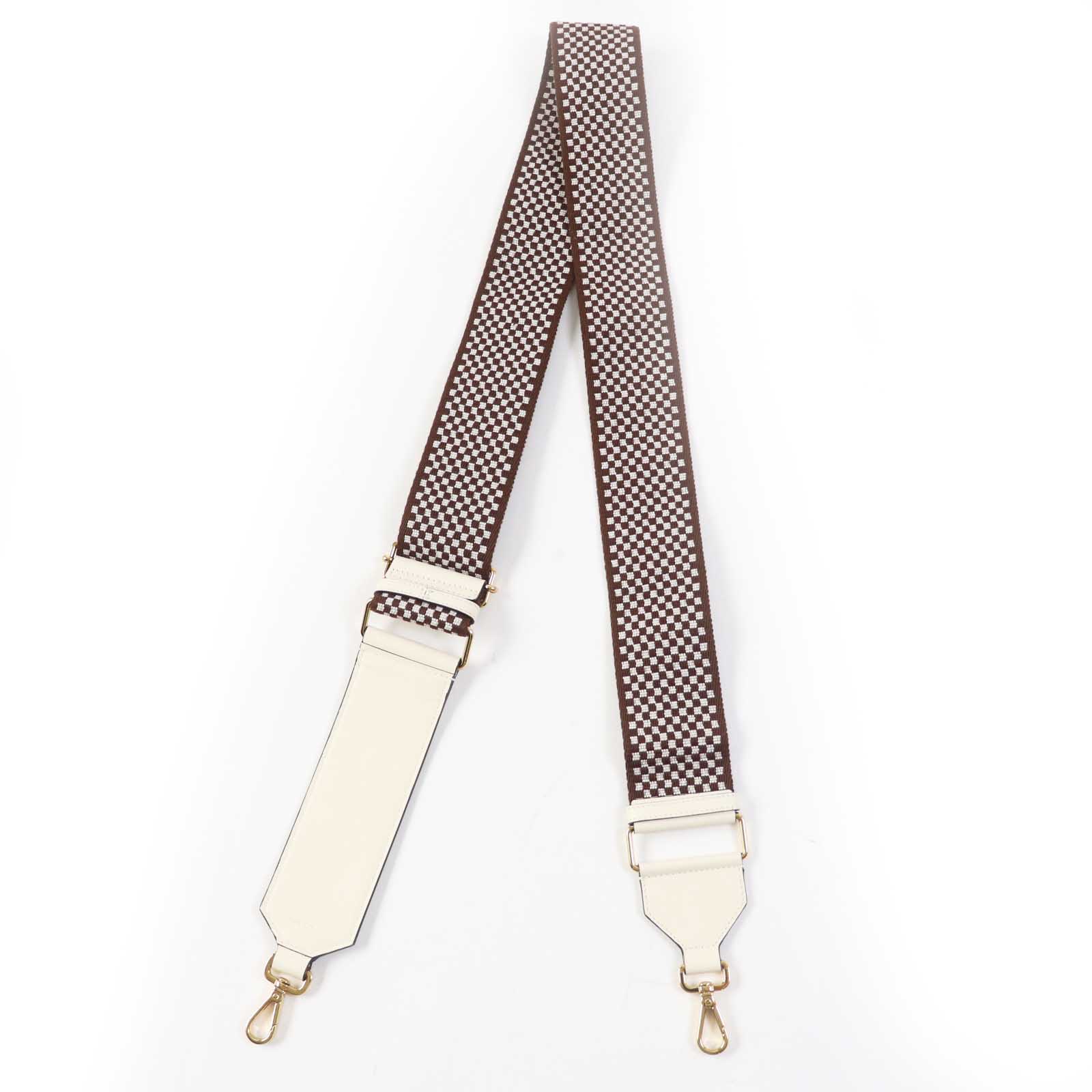 Fendi Canvas Leather Logo Shoulder Strap