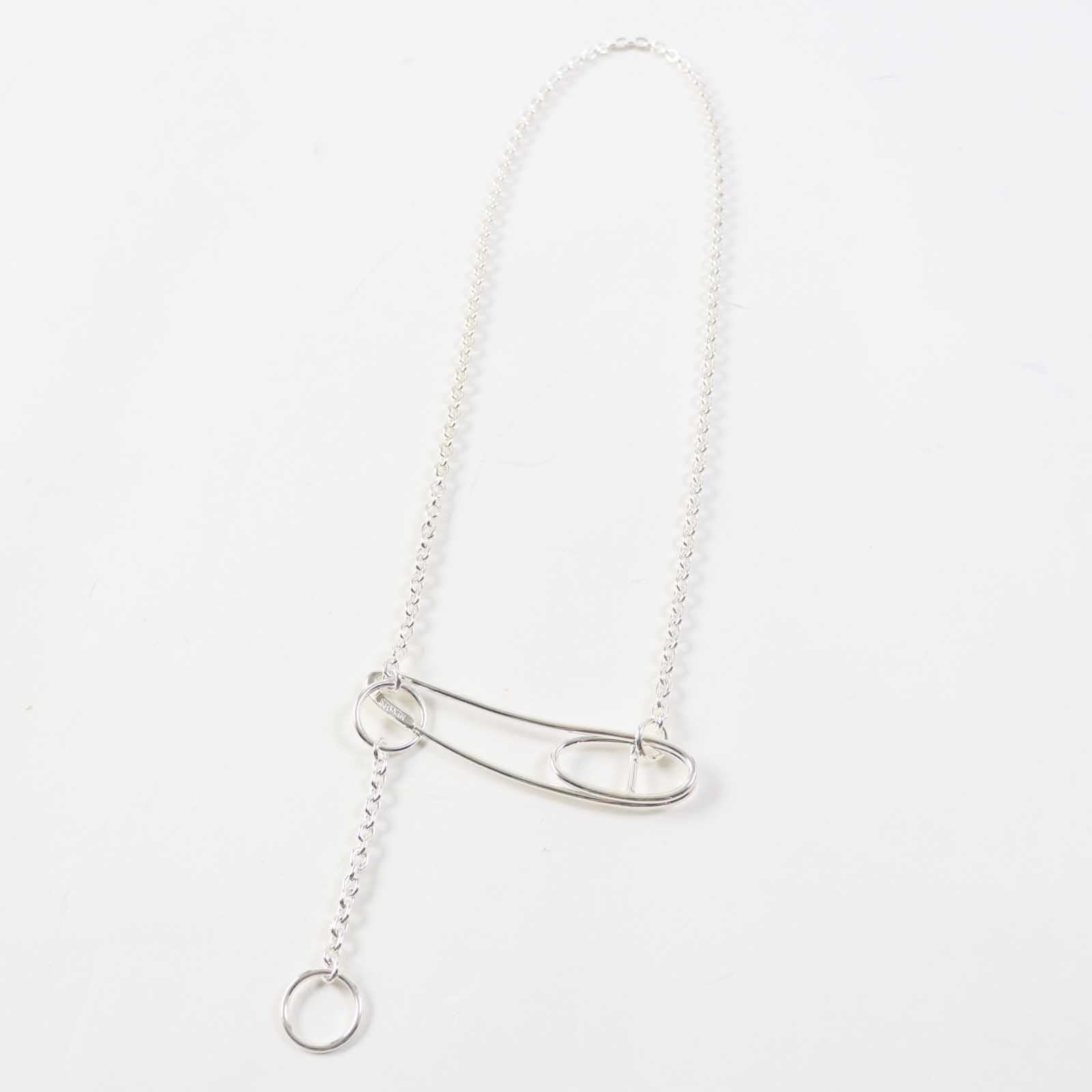 Hermes AG925 Silver Long Necklace