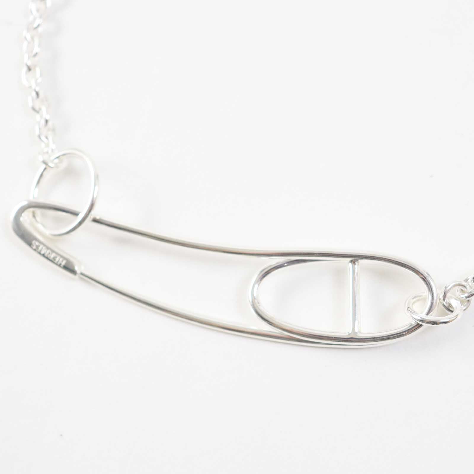 Hermes AG925 Silver Long Necklace