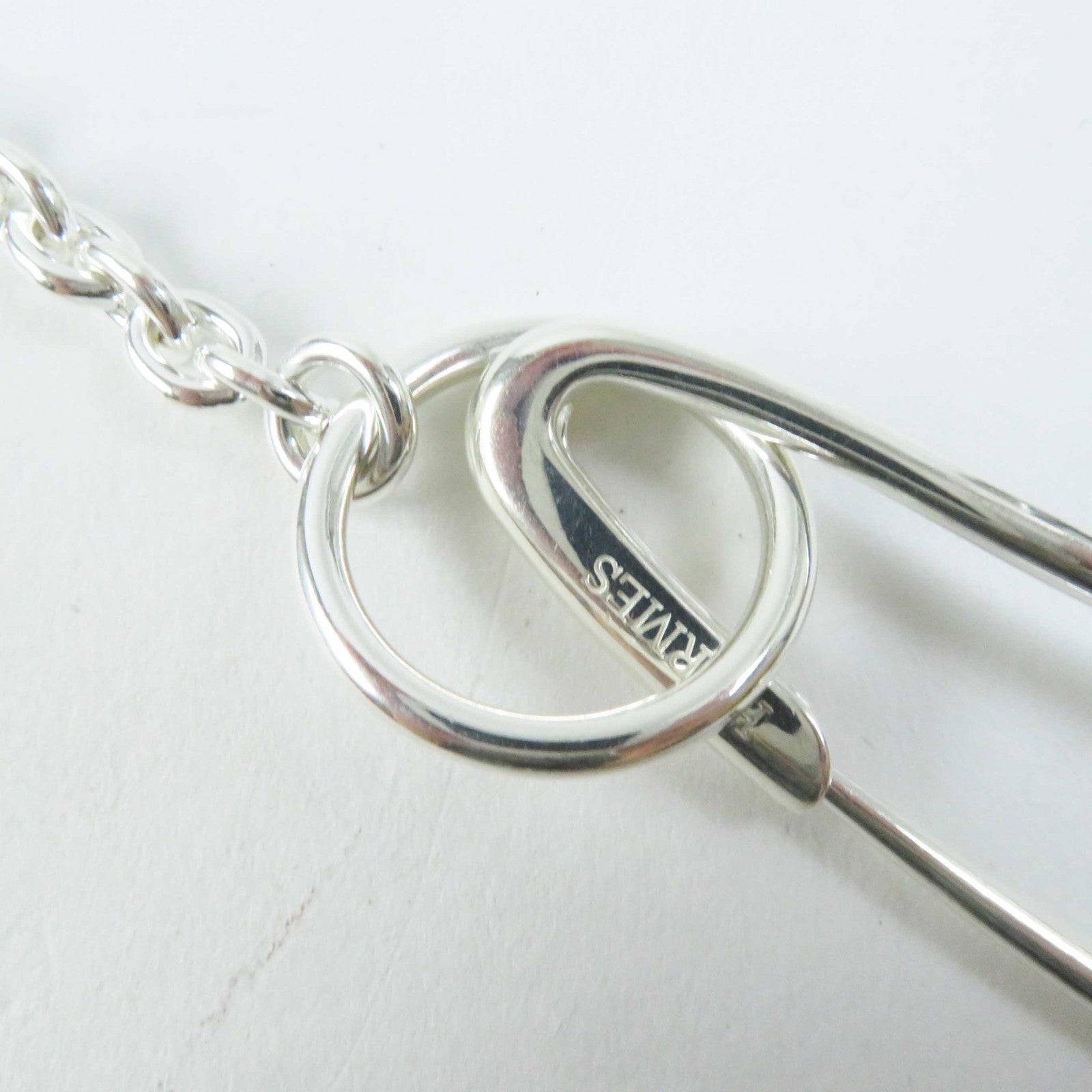 Hermes AG925 Silver Long Necklace