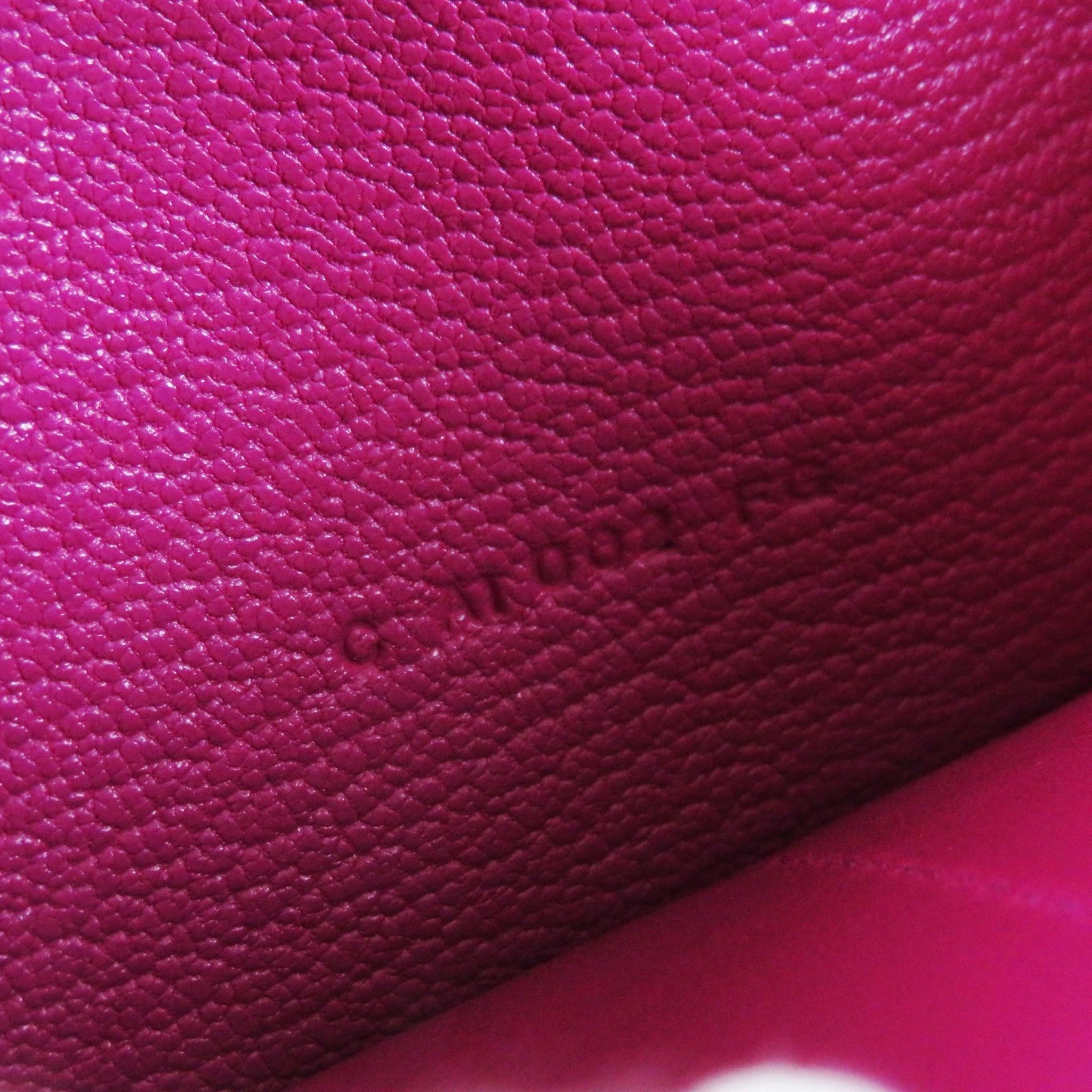 HERMES Kelly Wallet Rose Purple Silver Women