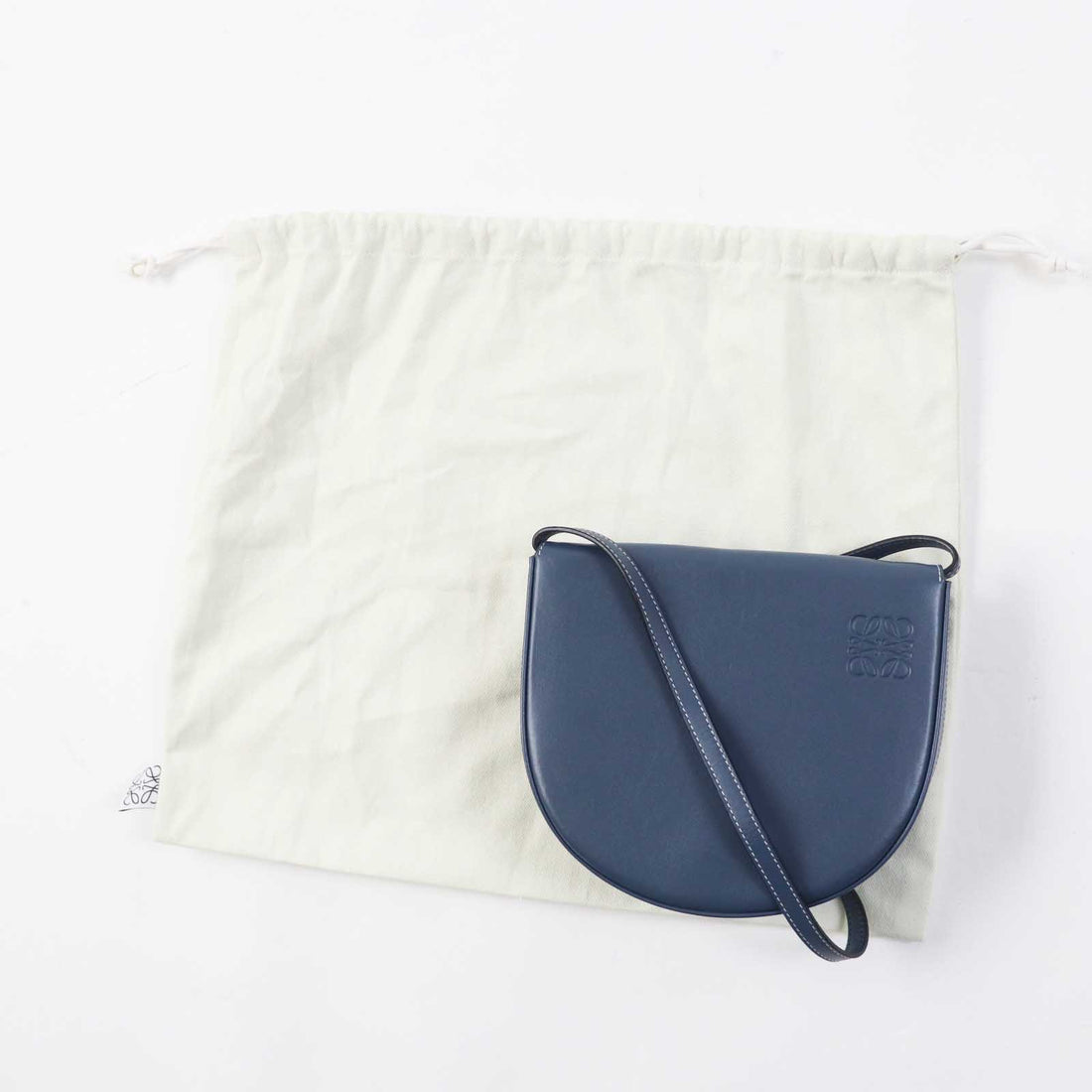 LOEWE Anagram Embossed Leather Crossbody Bag