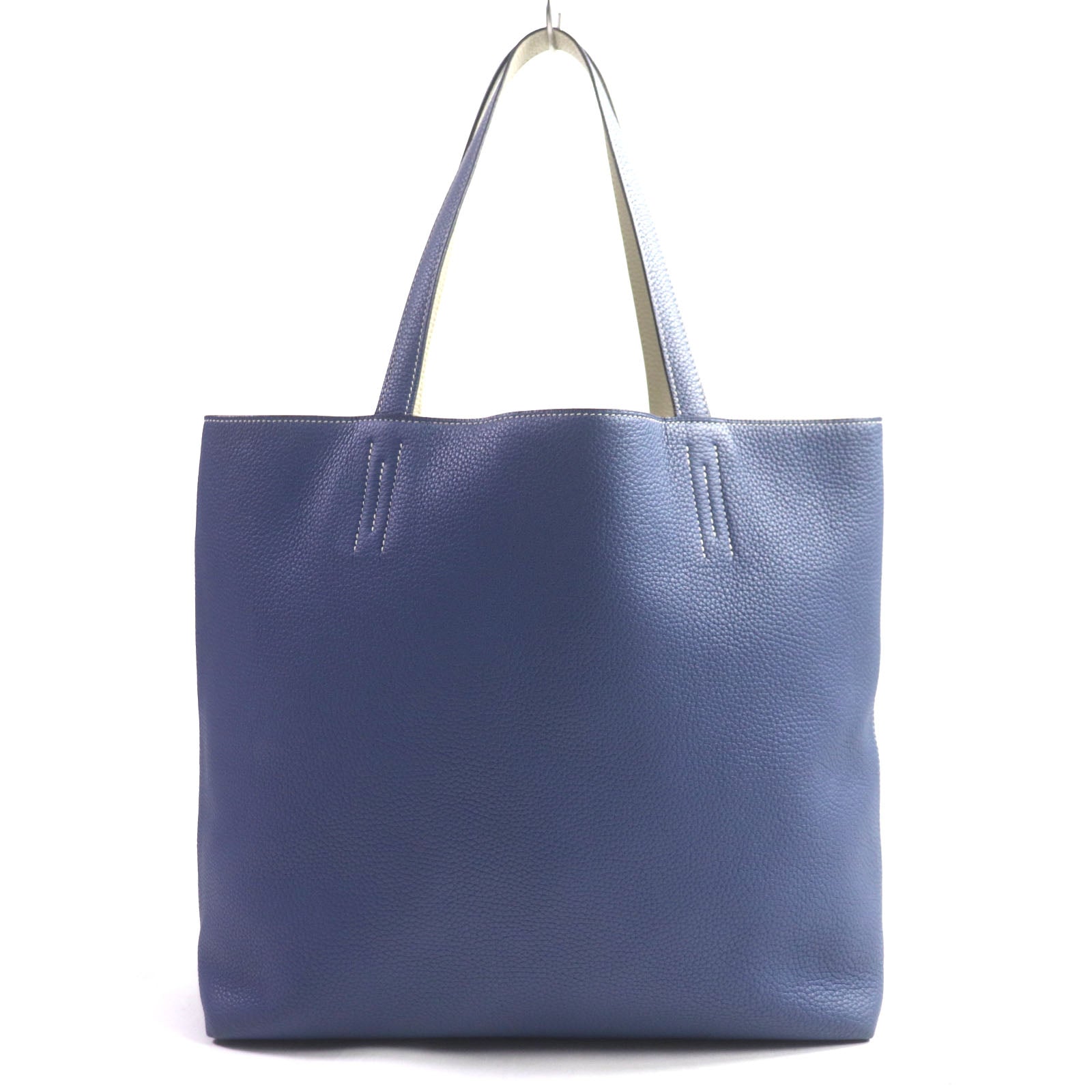 HERMES Doble Sense 45 Leather Tote Bag