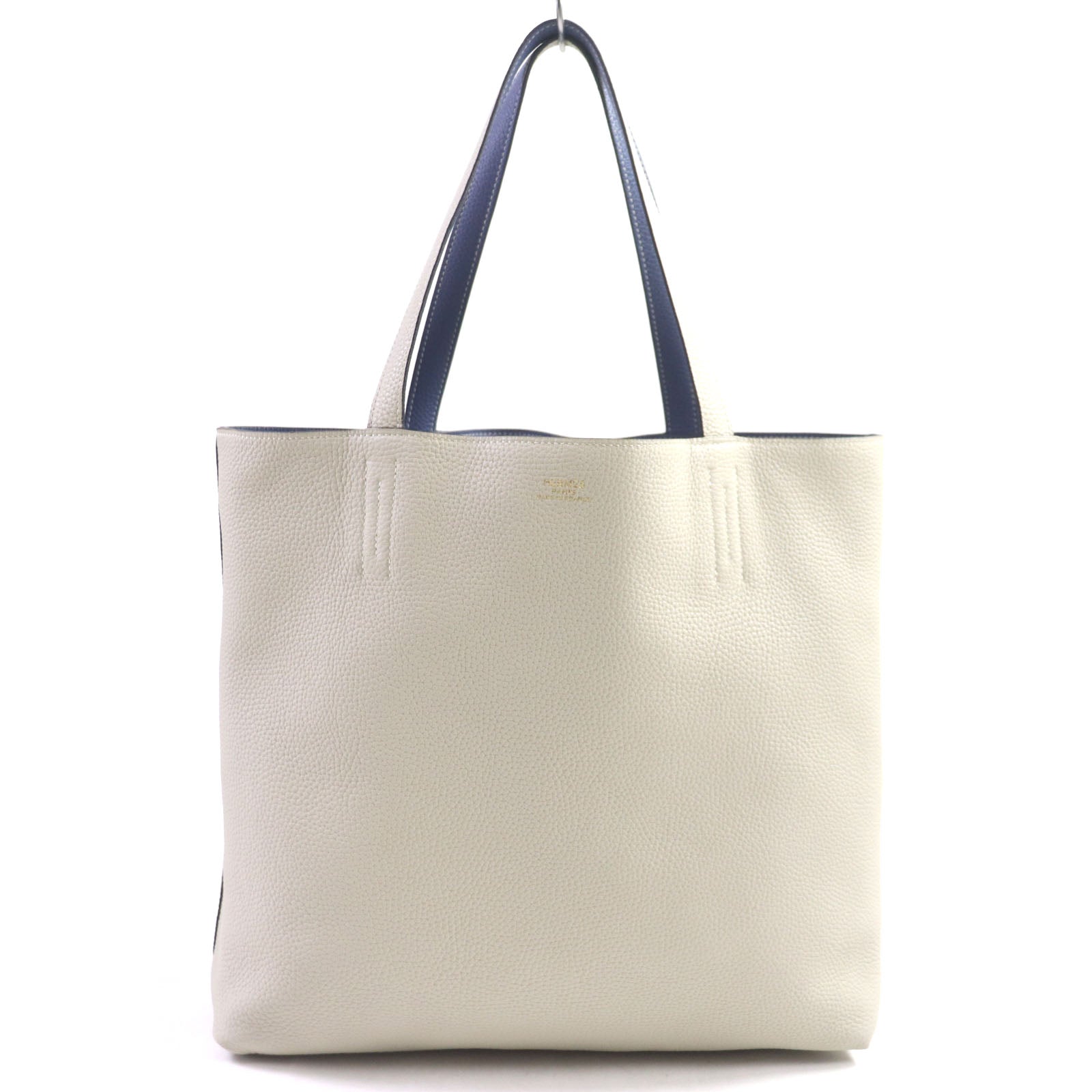 HERMES Doble Sense 45 Leather Tote Bag