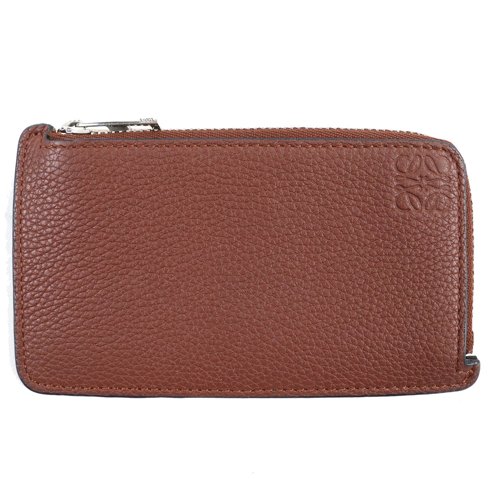 LOEWE Anagram Leather Card Case Brown