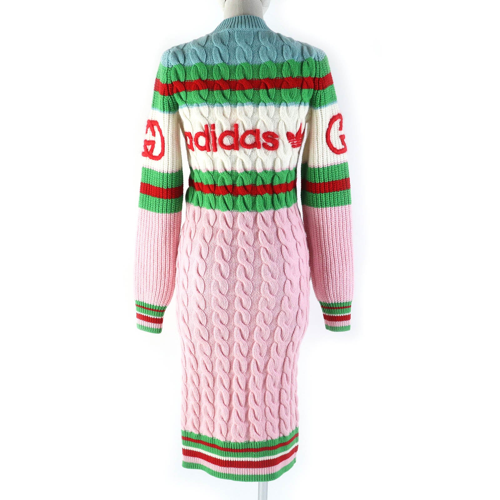 Gucci Wool XS Interlocking G Knit Dress