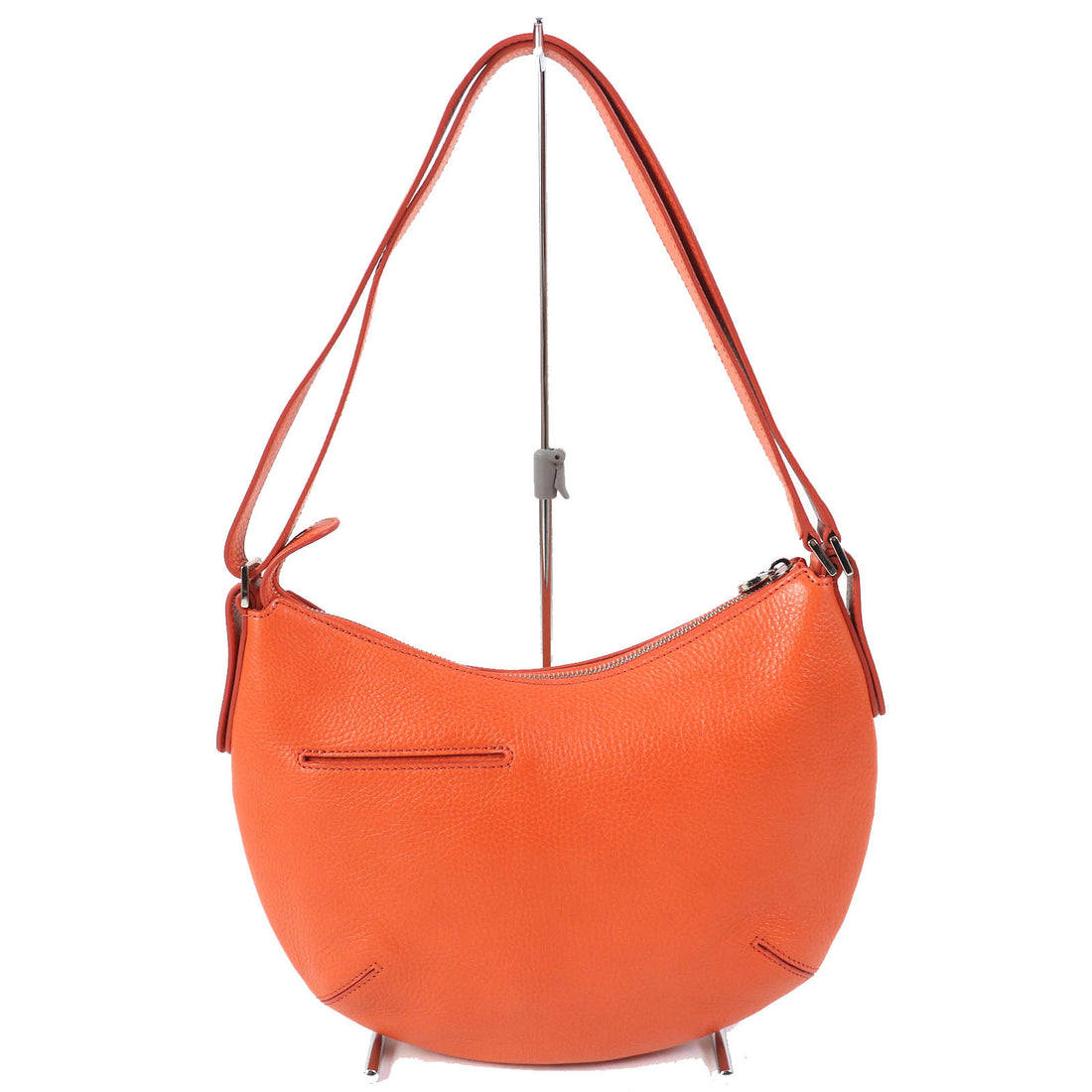 HIROFU H Logo Leather 2WAY Handbag Orange