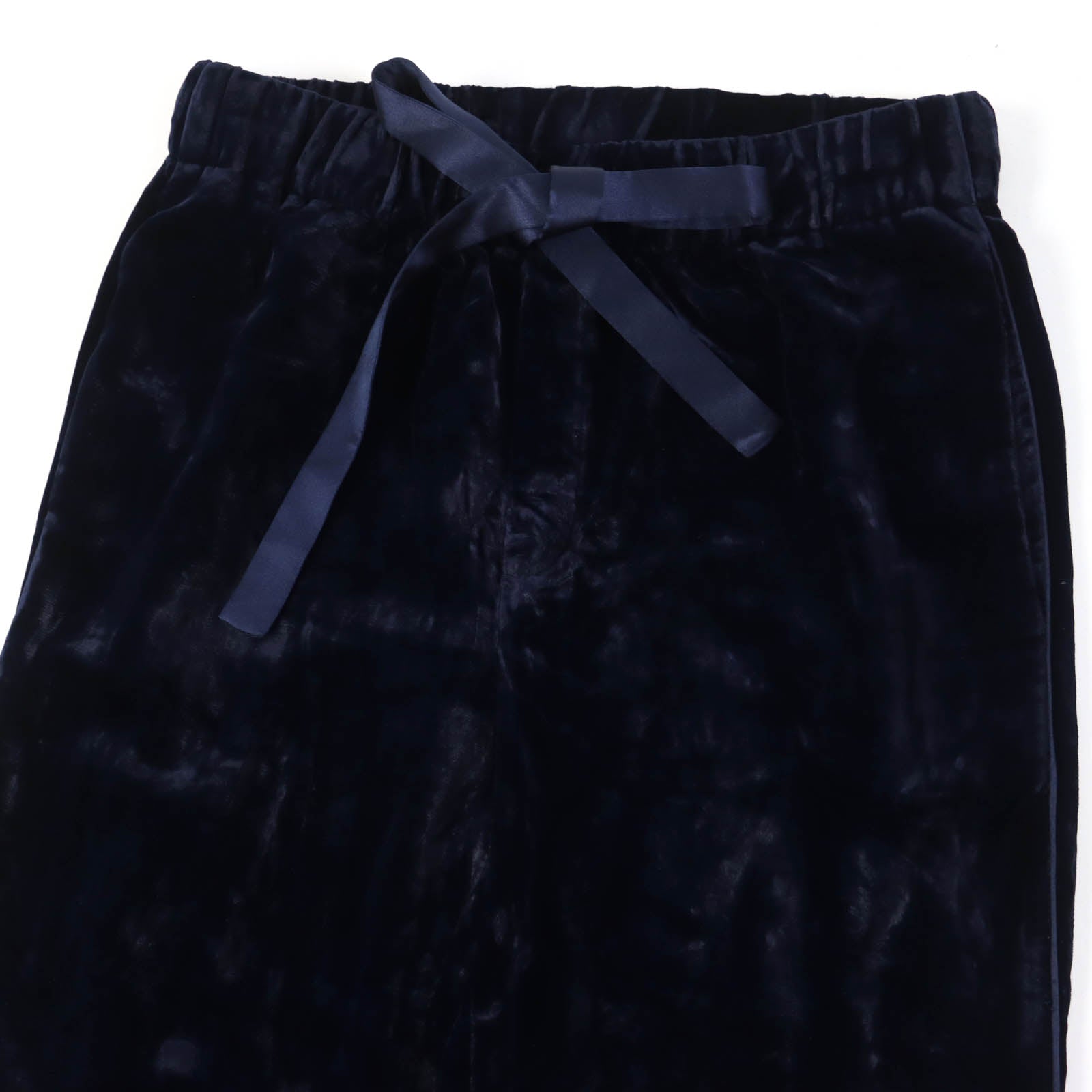 GUCCI Beaded Velvet Pants Navy 36 Women