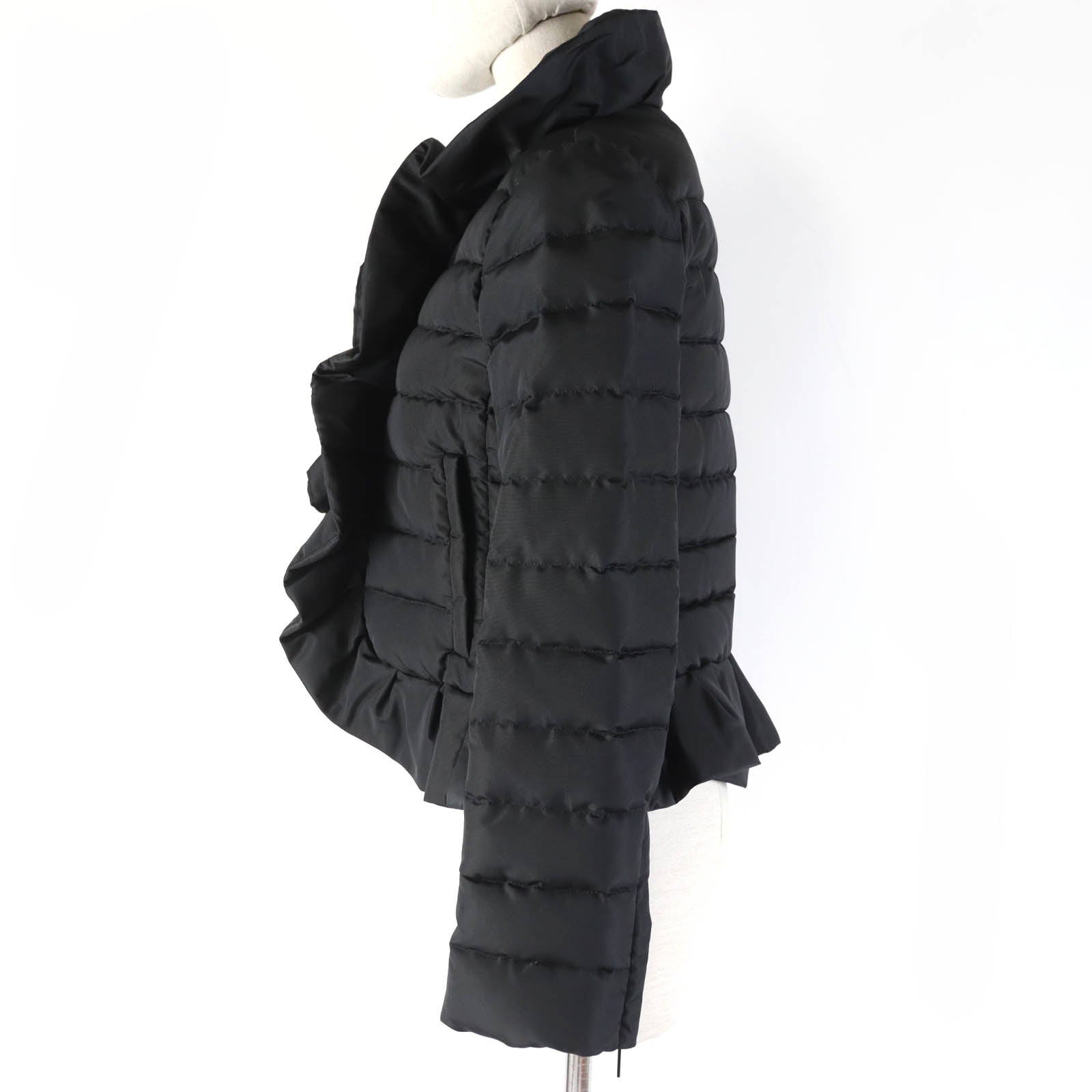 Valentino Frill Design Zip Up Down Jacket