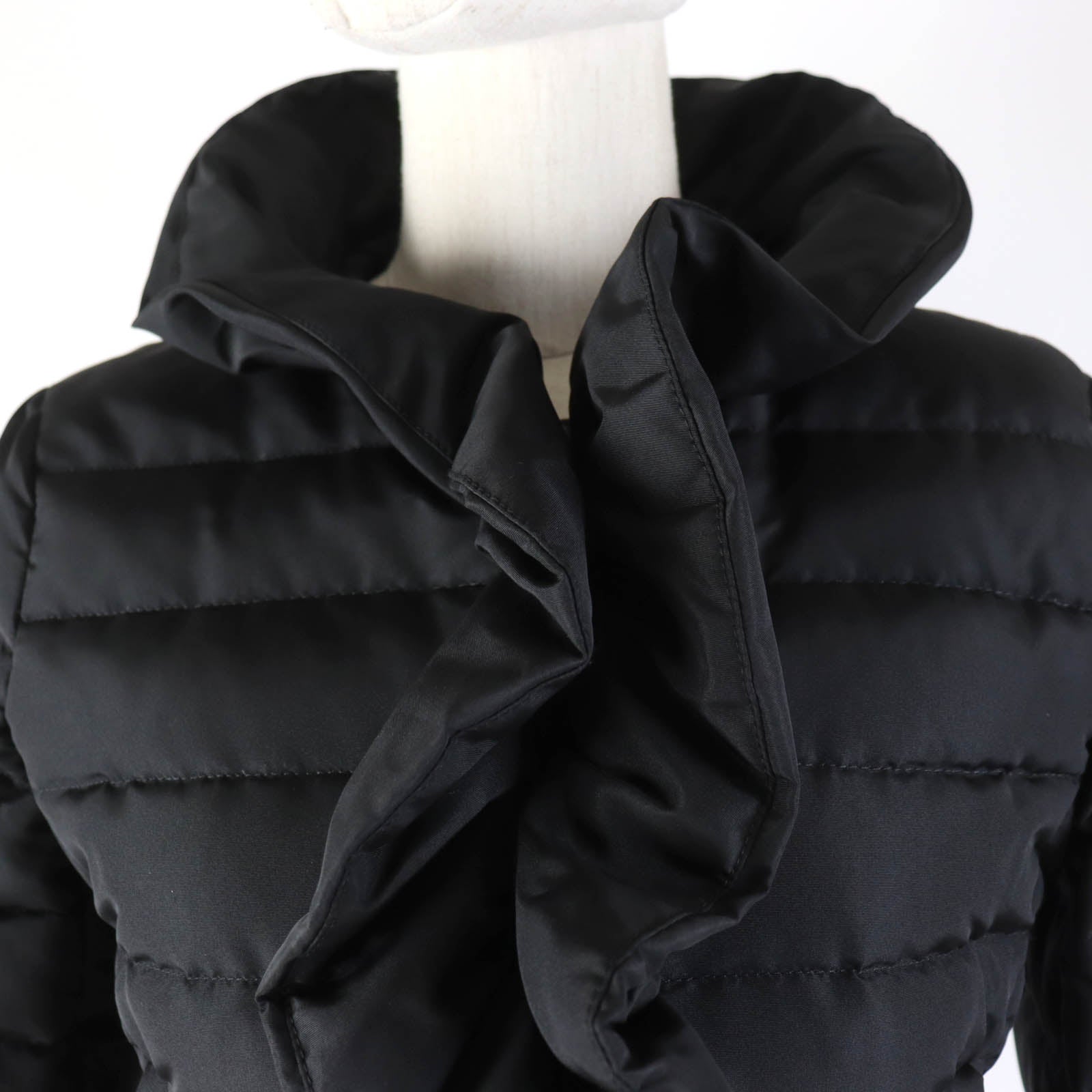 Valentino Frill Design Zip Up Down Jacket