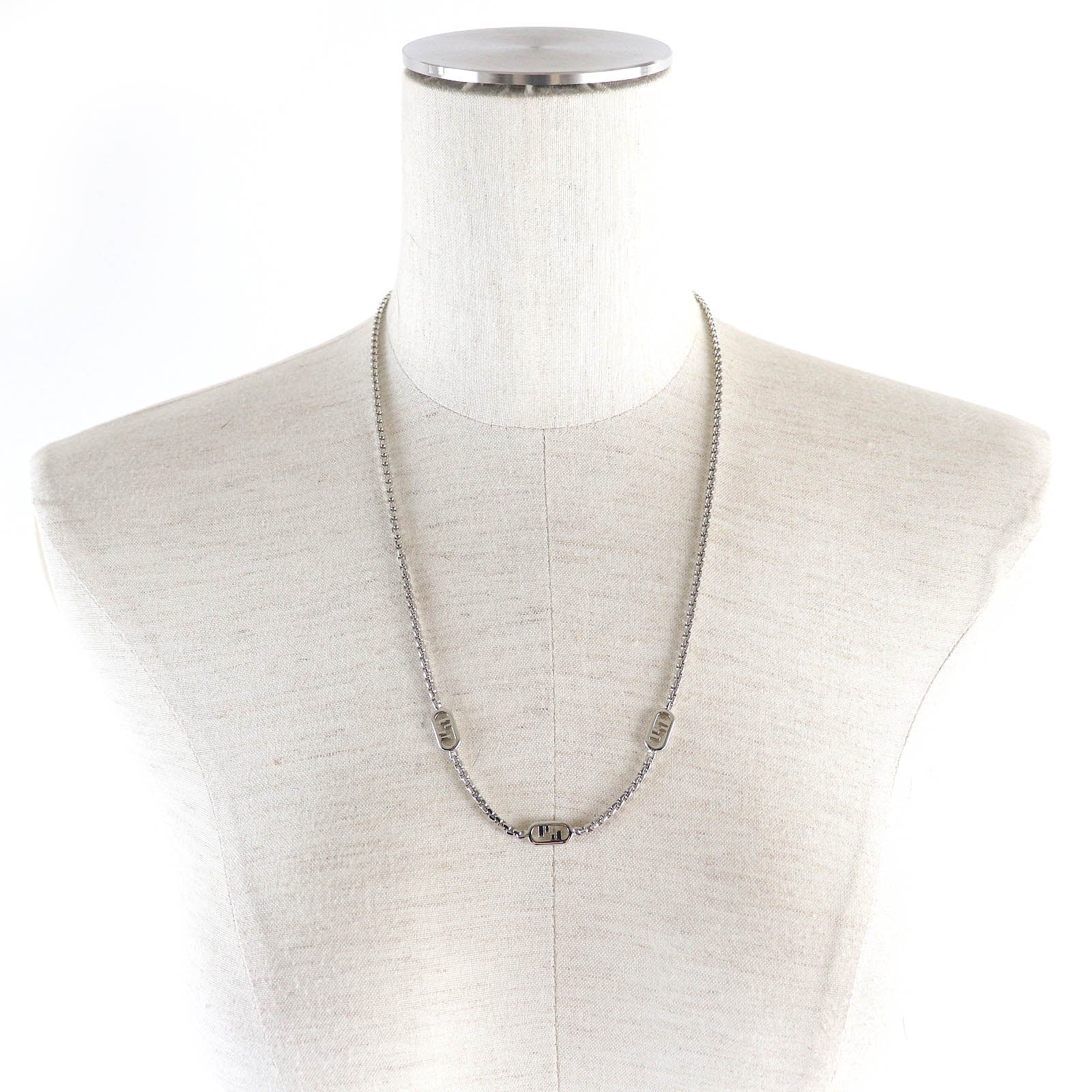 Fendi Orlock Necklace Silver Women