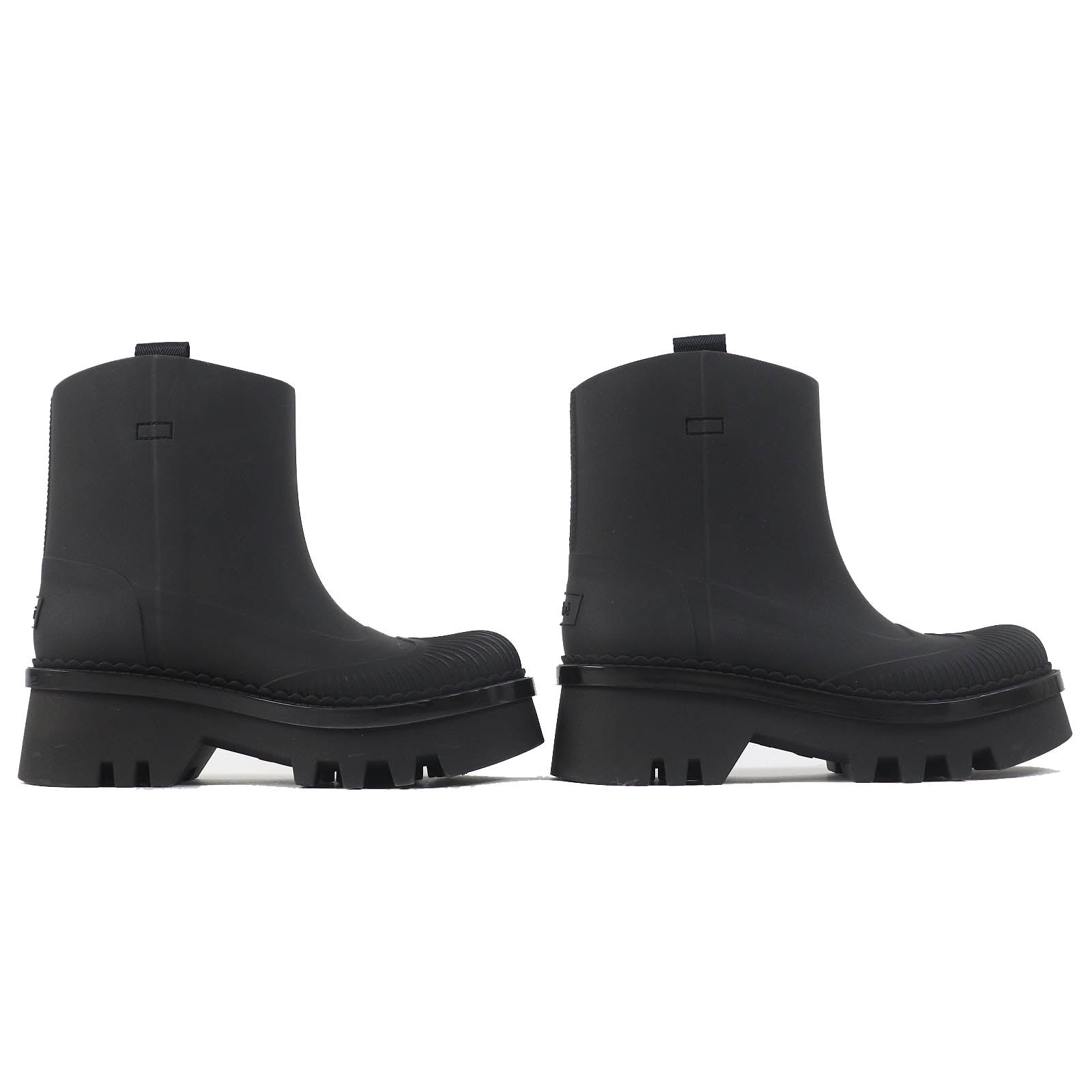 Chloe RAINA Rubber Ankle Boots Black 37