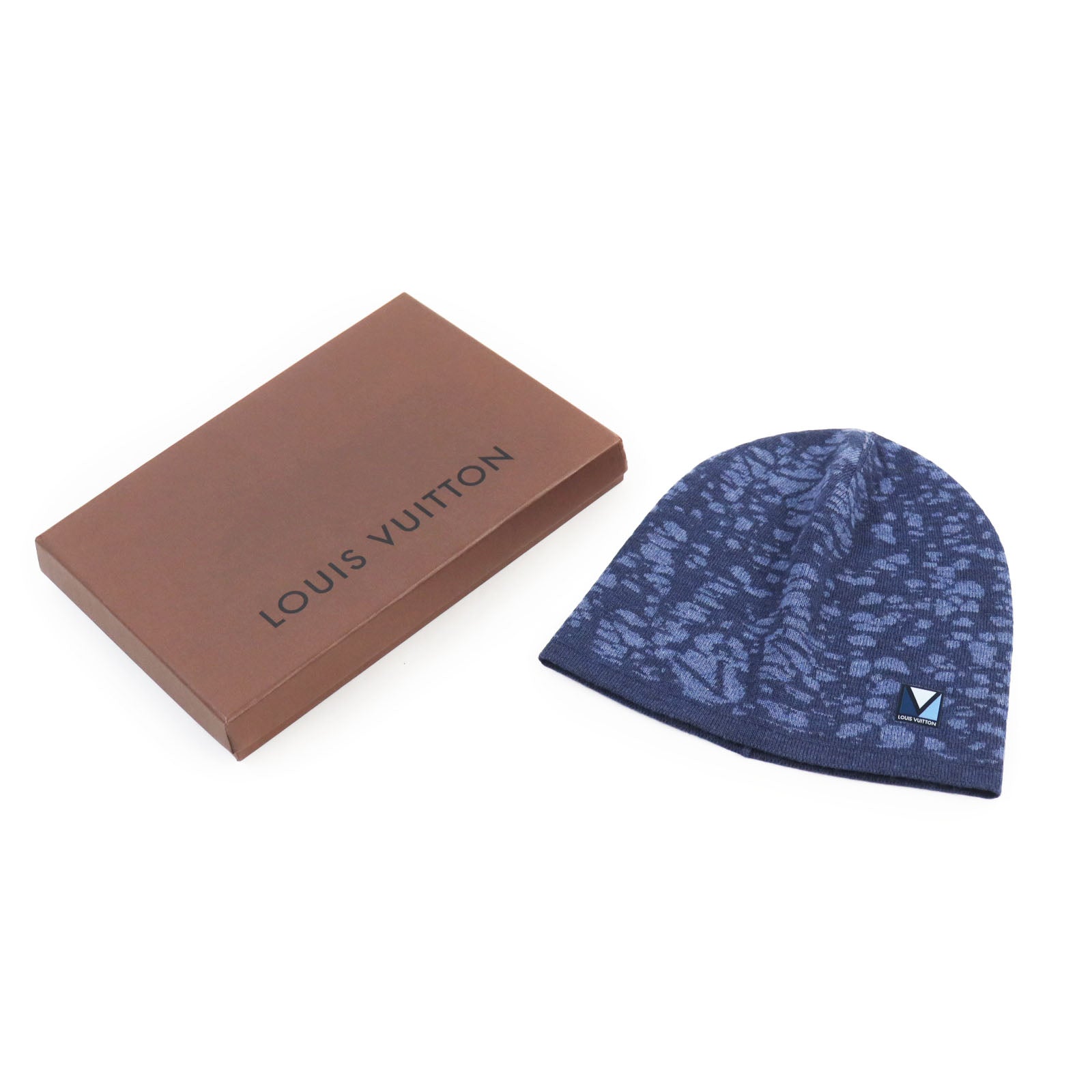 Louis Vuitton Wool Gaston V Print Beanie Hat