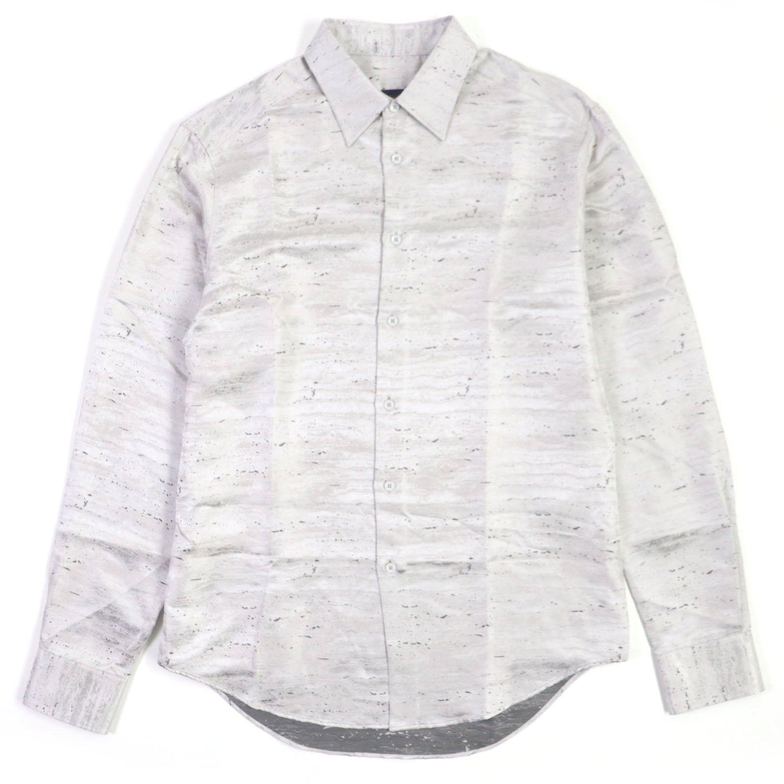 Louis Vuitton Silk Logo Button Jacquard Shirt