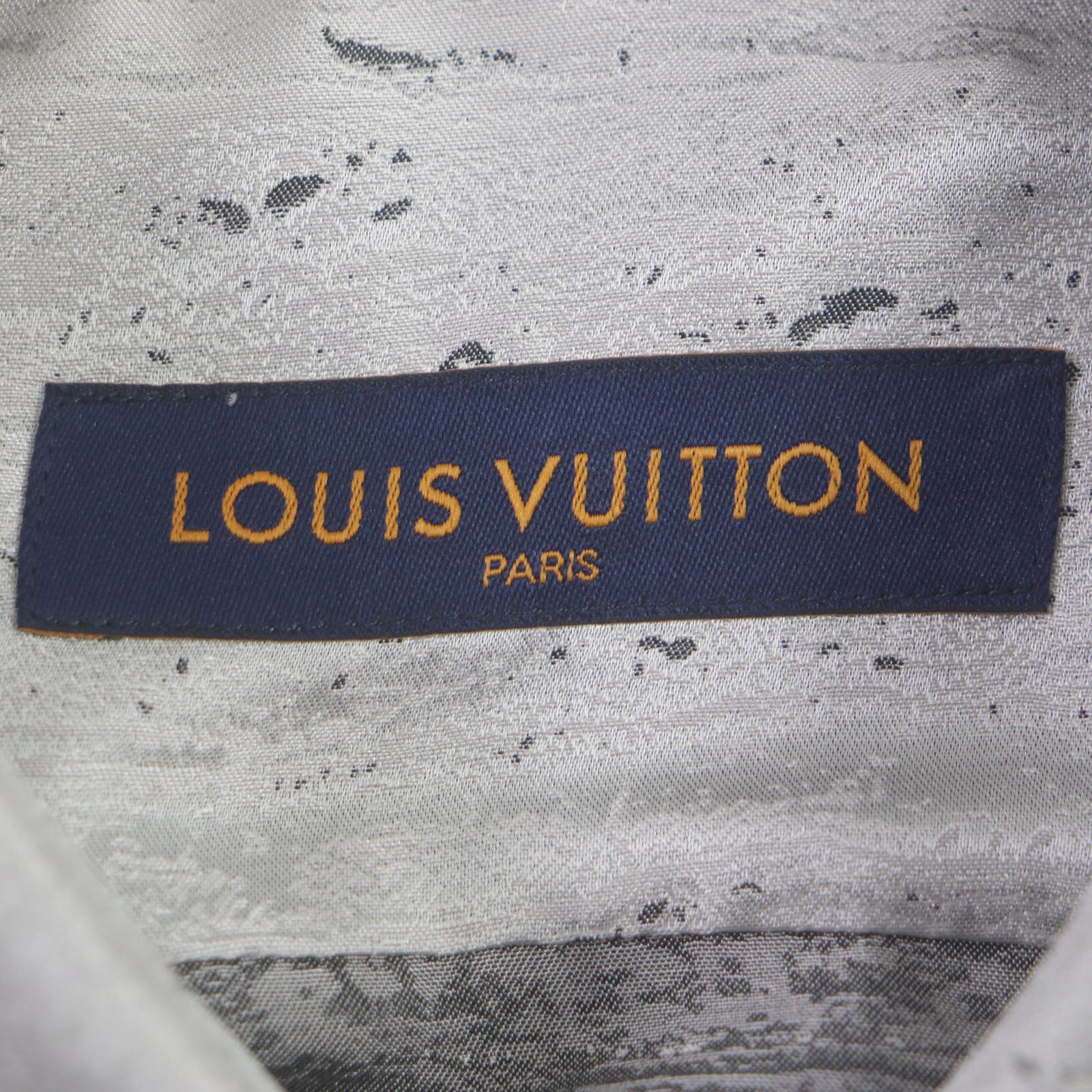 Louis Vuitton Silk Logo Button Jacquard Shirt