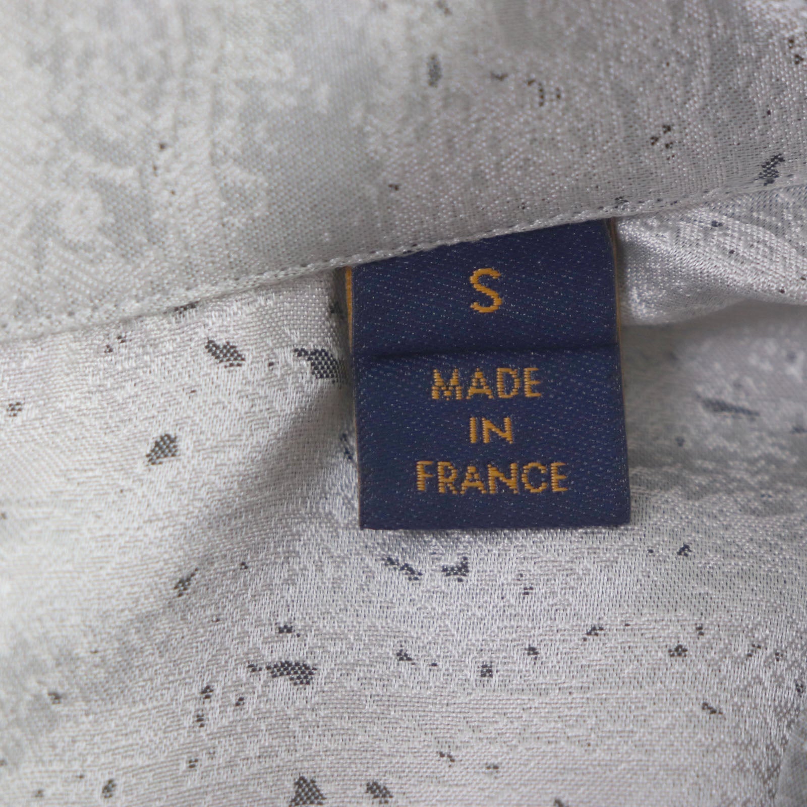 Louis Vuitton Silk Logo Button Jacquard Shirt