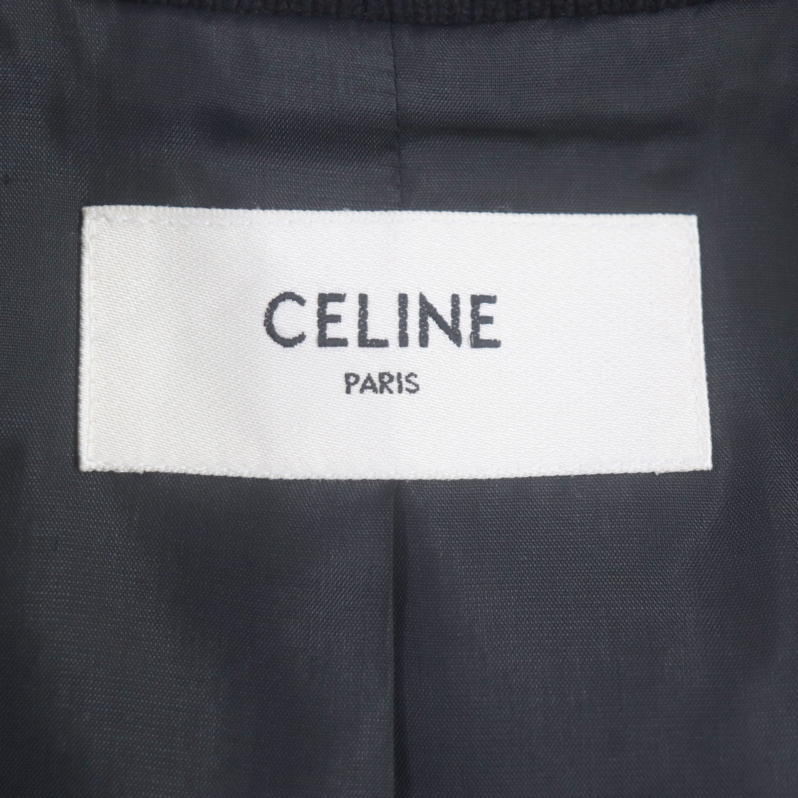 CELINE Rayon Acetate Teddy Souvenir Blouson