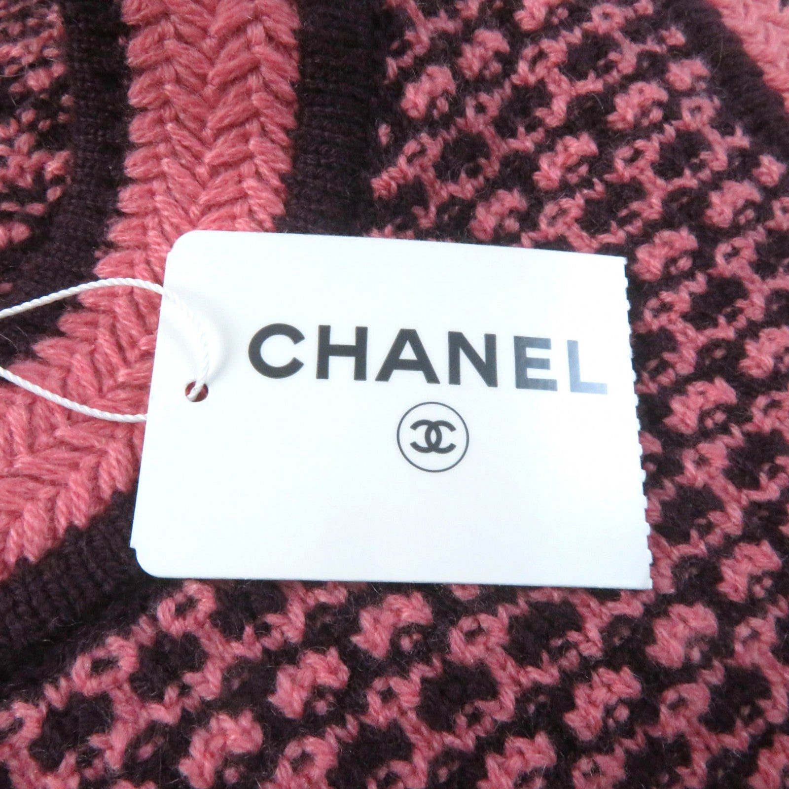 Chanel Cashmere COCO Mark Sleeveless Knit Dress