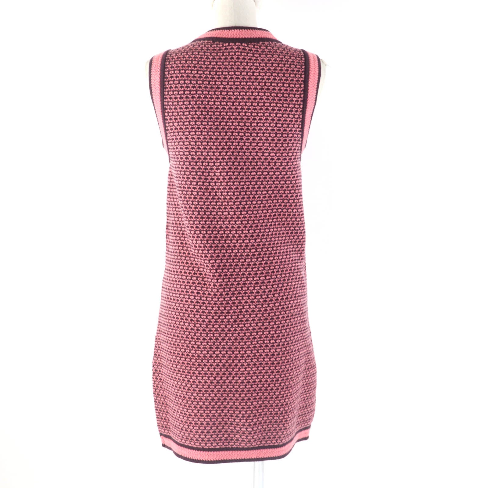 Chanel Cashmere COCO Mark Sleeveless Knit Dress