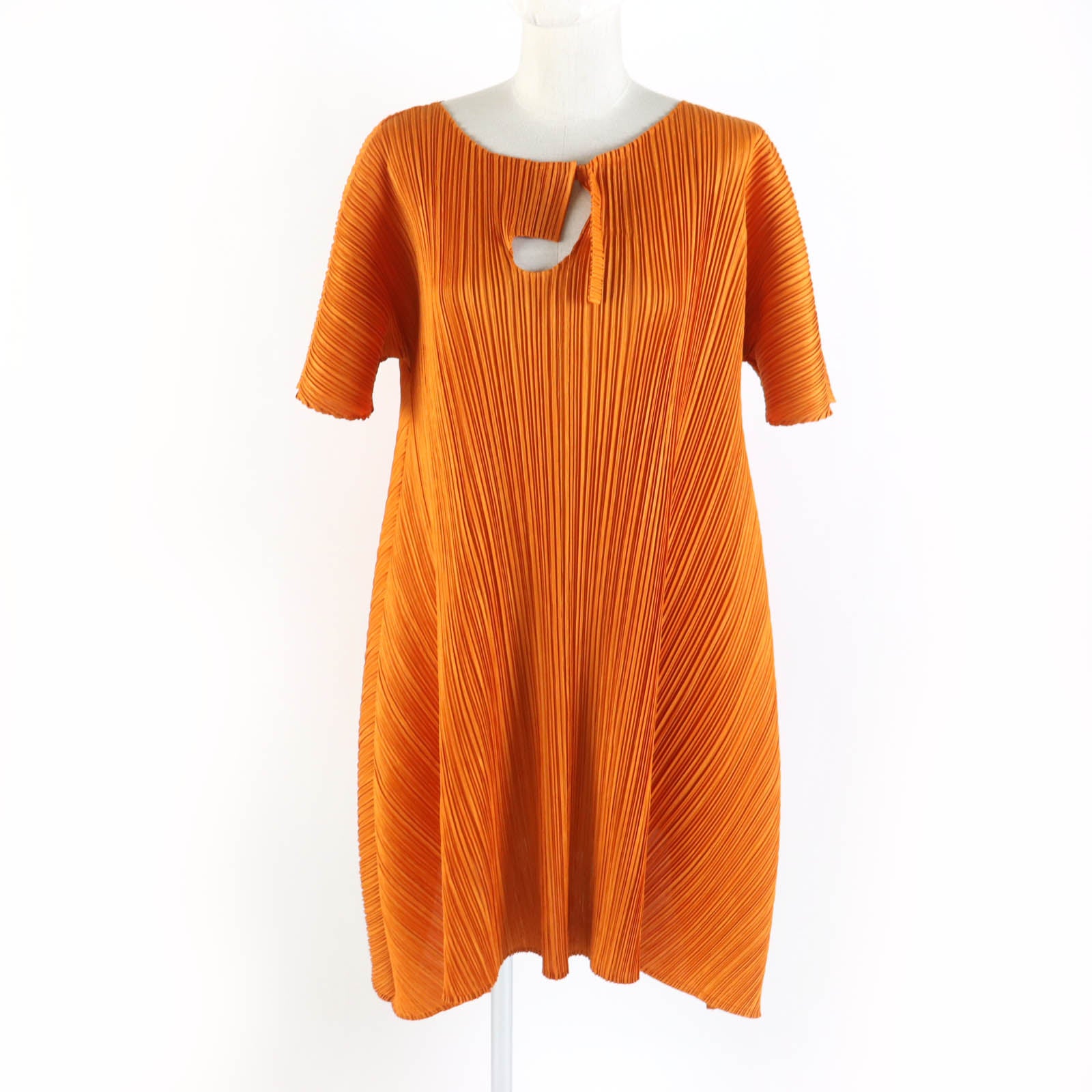 Issey Miyake Pleats Please Orange Dress