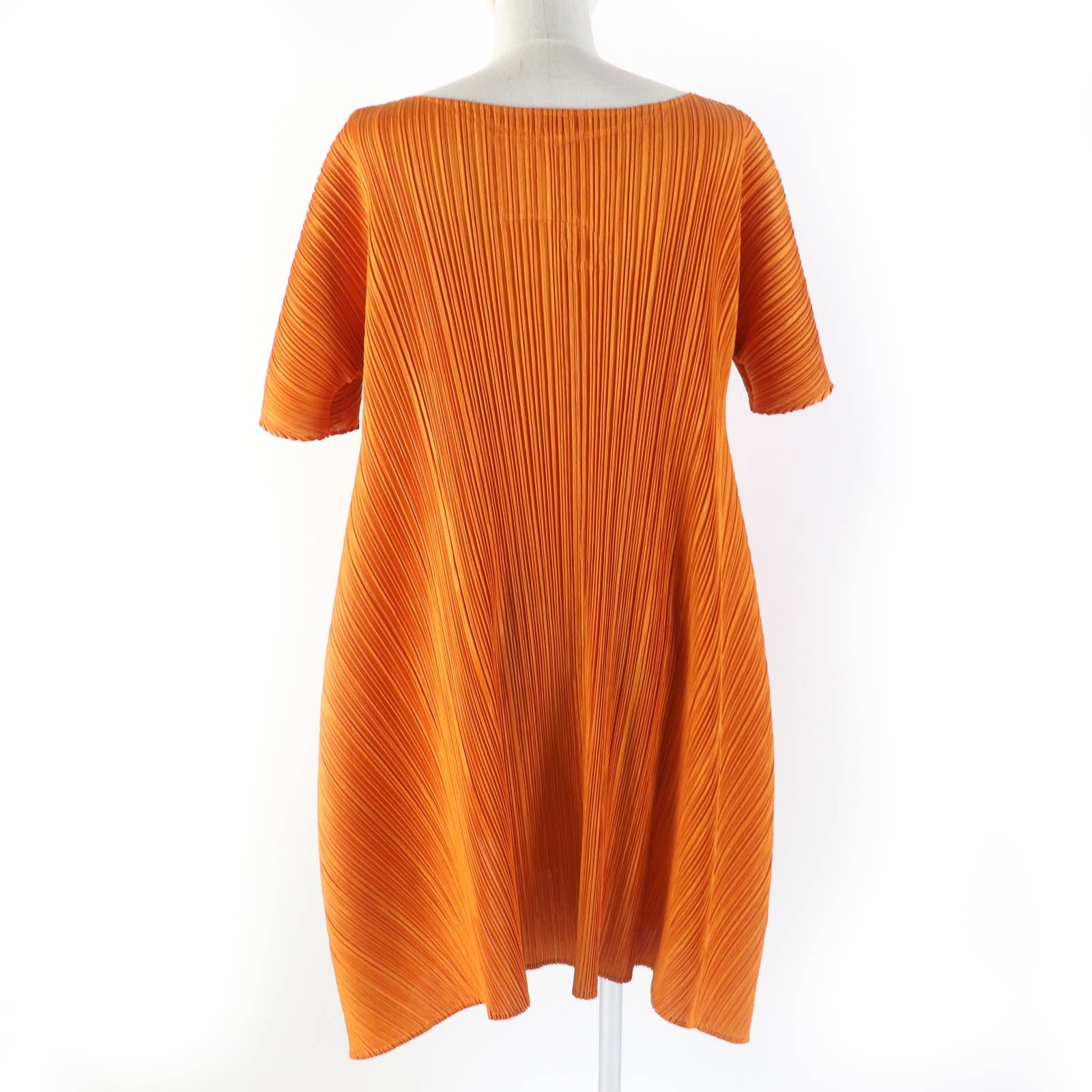 Issey Miyake Pleats Please Orange Dress