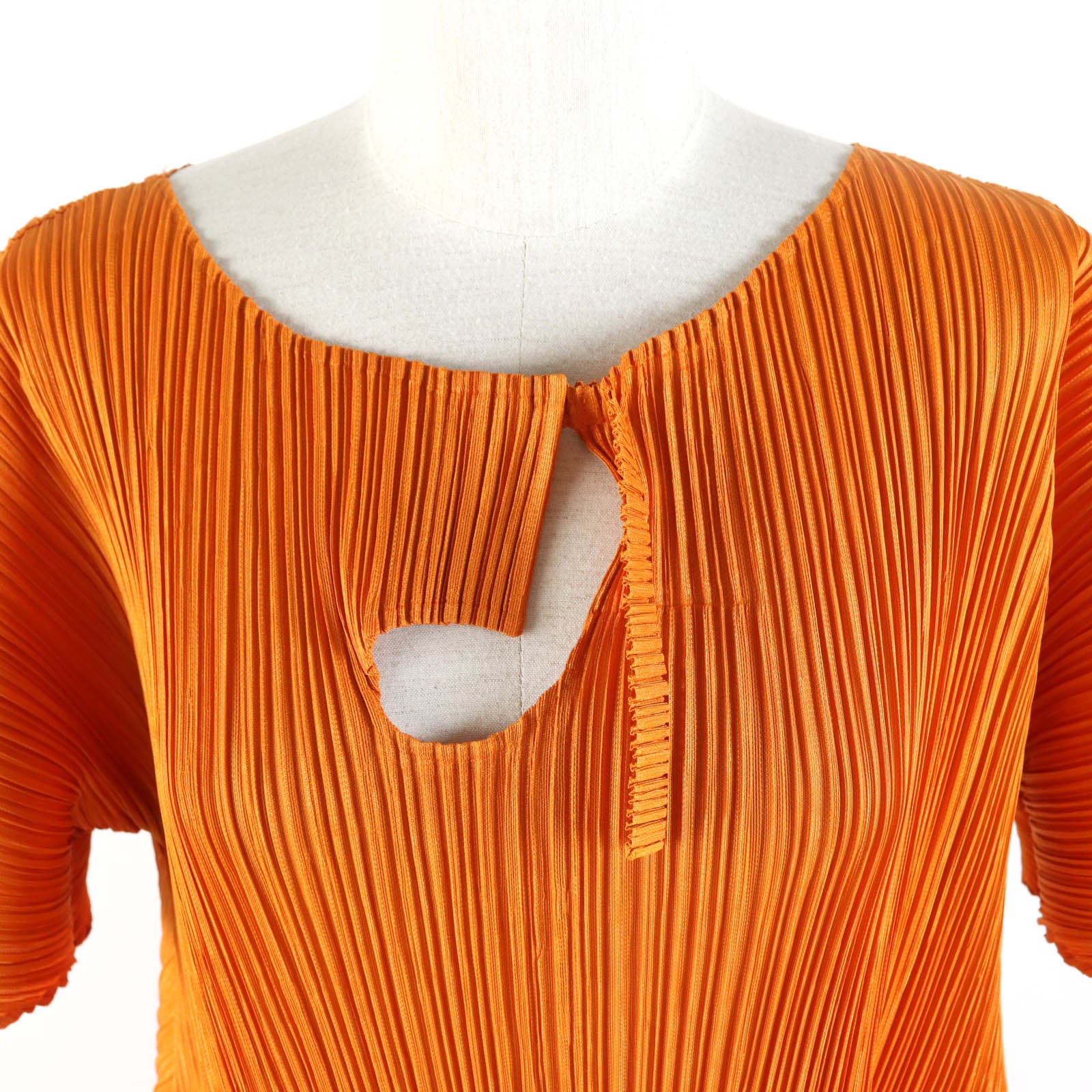 Issey Miyake Pleats Please Orange Dress