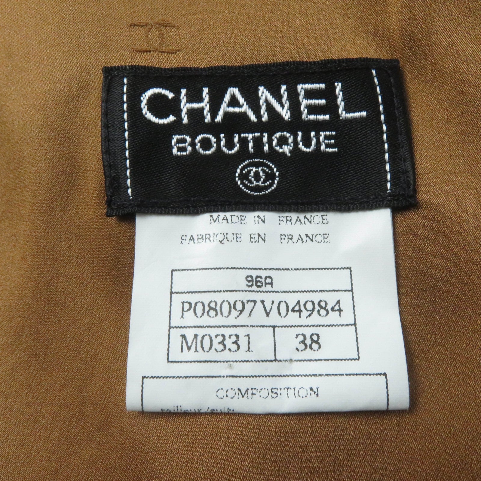 Chanel Vintage Wool Nylon Jacket Skirt Suit