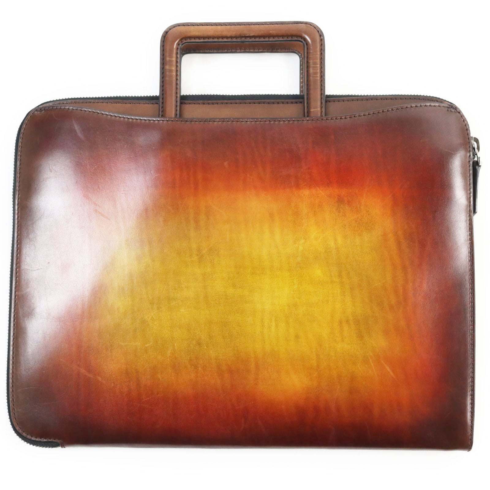 Berluti Liftscritto Calligraphy Leather Briefcase