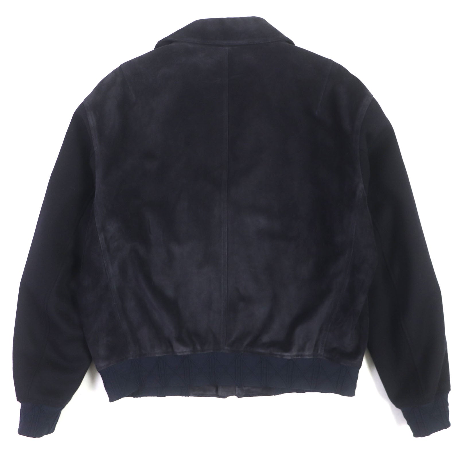 Dior Suede Leather Jacket Dark Navy 52