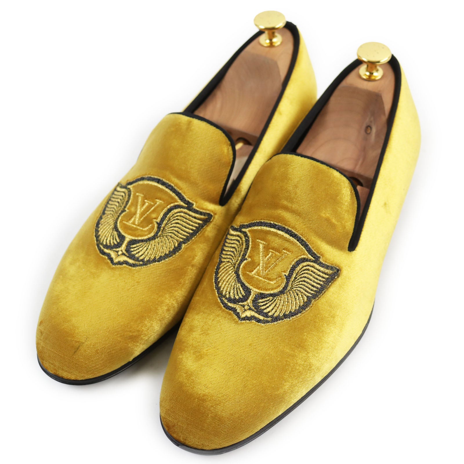 Louis Vuitton Auteuil Embroidered Loafers Yellow