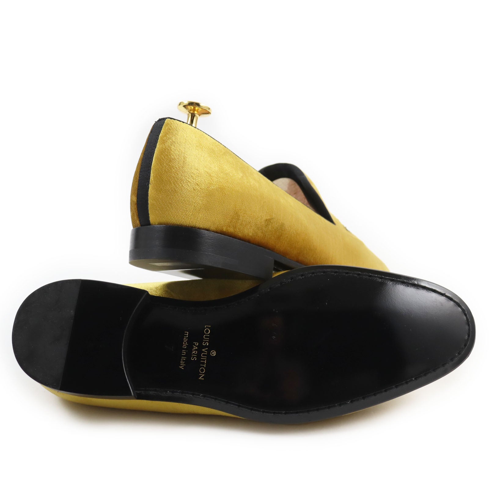 Louis Vuitton Auteuil Embroidered Loafers Yellow