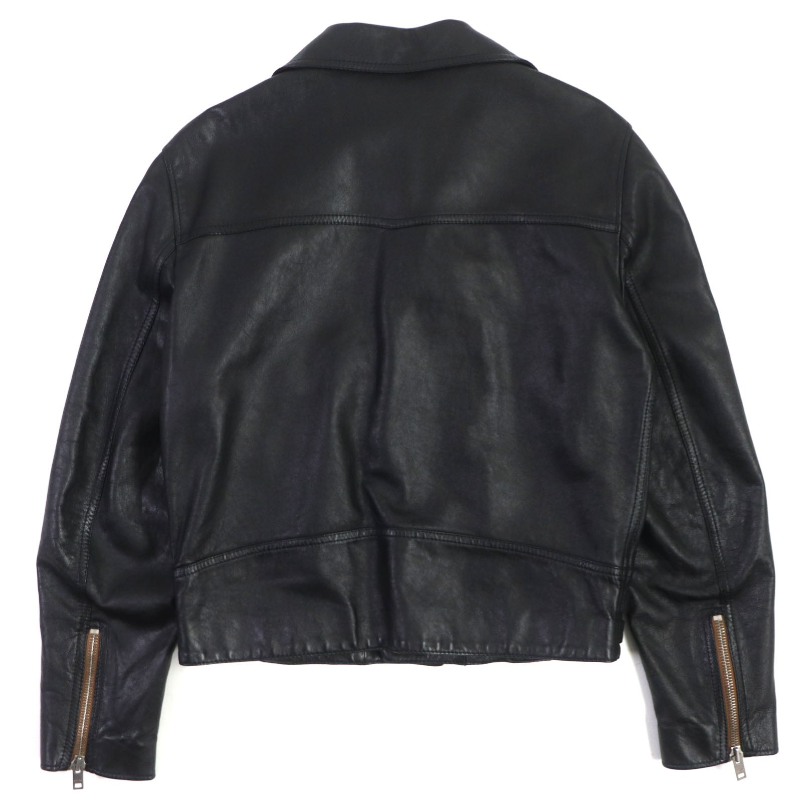 Celine Calfskin Riders Jacket Black 48