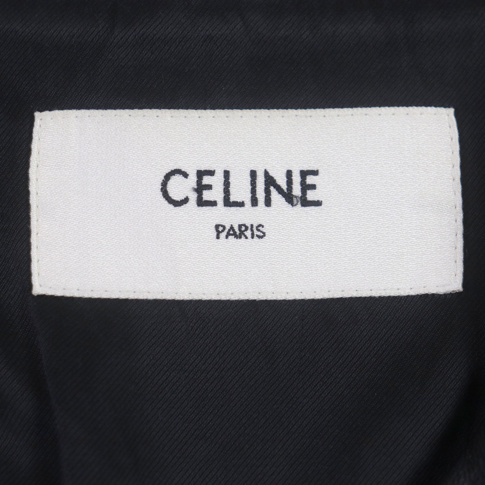 Celine Calfskin Riders Jacket Black 48